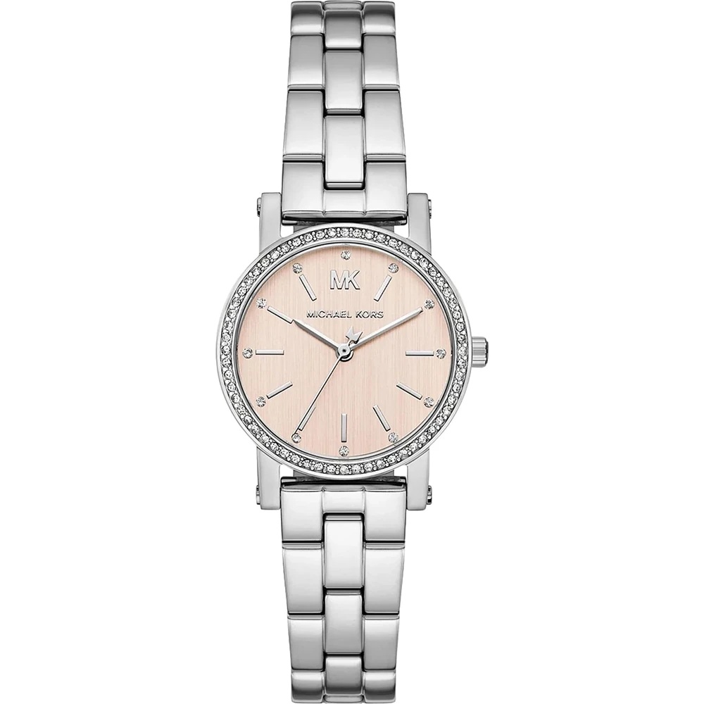 MICHAEL KORS Corey Champagne Dial 28mm Silver Stainless Steel Bracelet MK7667 - 