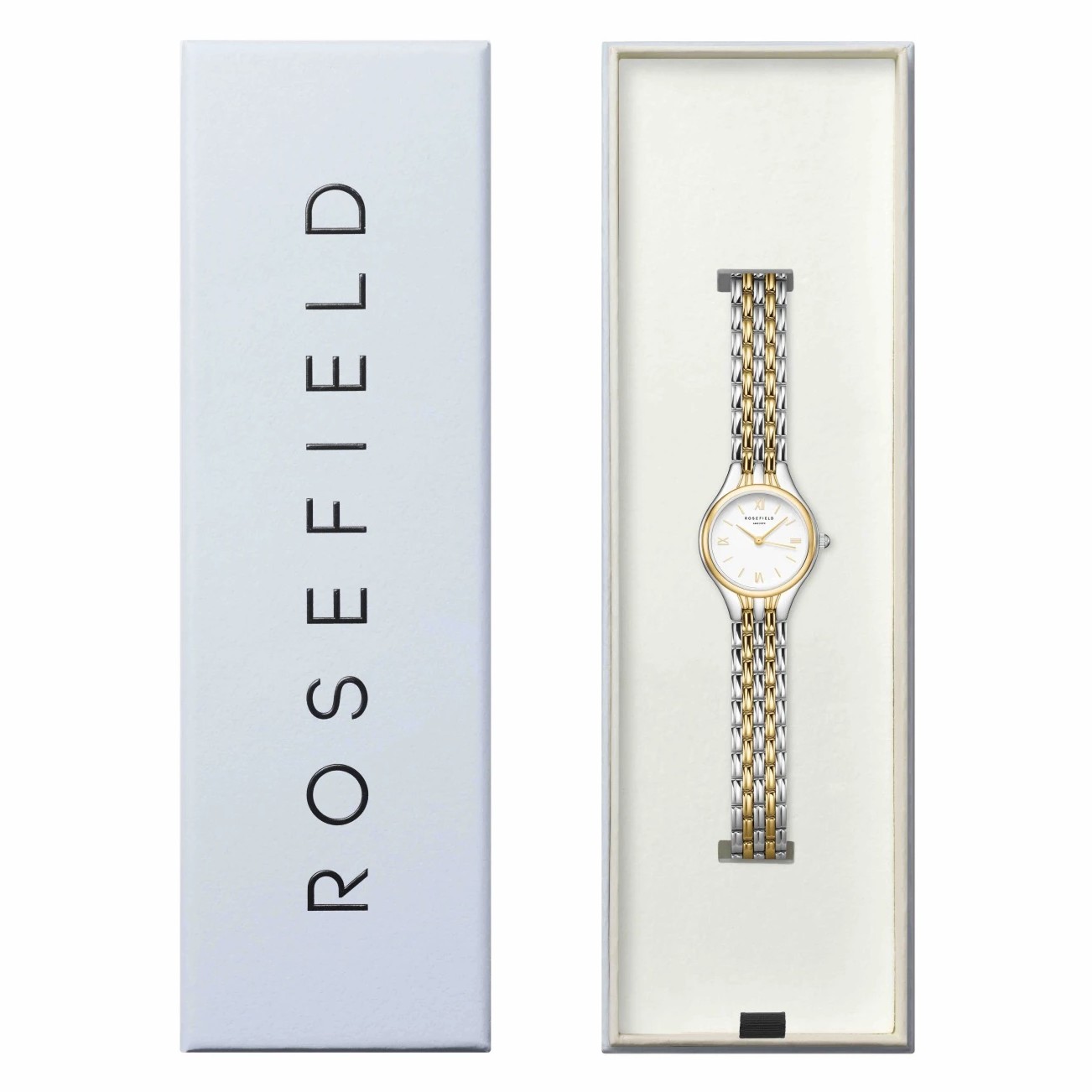 ROSEFIELD Muse White Dial 23.5mm Two-Tone Gold Stainless Steel Bracelet MUWDSD-MU03 - 6