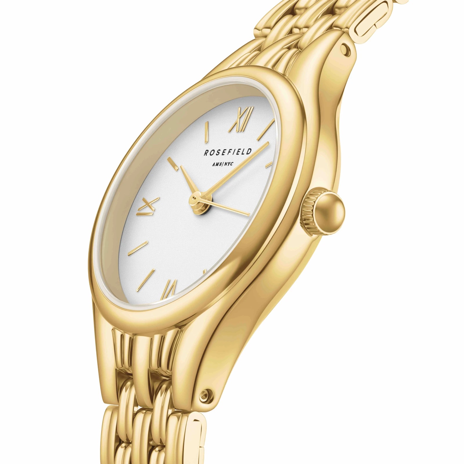 ROSEFIELD Muse White Dial 23.5mm Gold Stainless Steel Bracelet MUWGSG-MU01 - 3