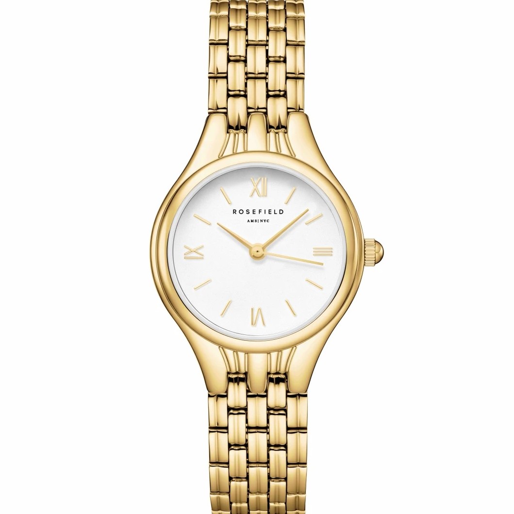 ROSEFIELD Muse White Dial 23.5mm Gold Stainless Steel Bracelet MUWGSG-MU01 - 