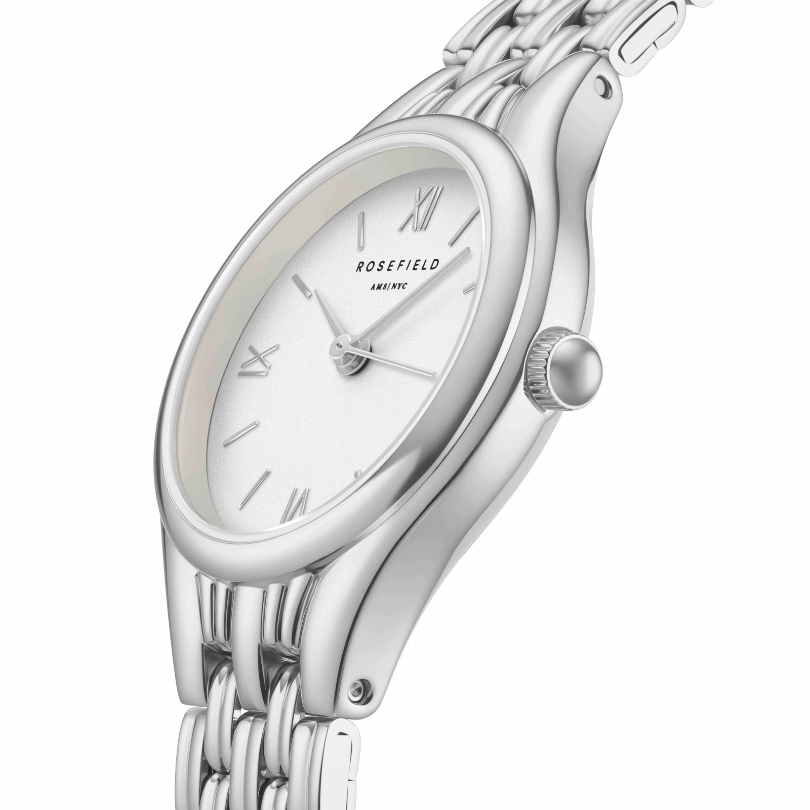 ROSEFIELD Muse White Dial 23.5mm Silver Stainless Steel Bracelet MUWSSS-MU02 - 3
