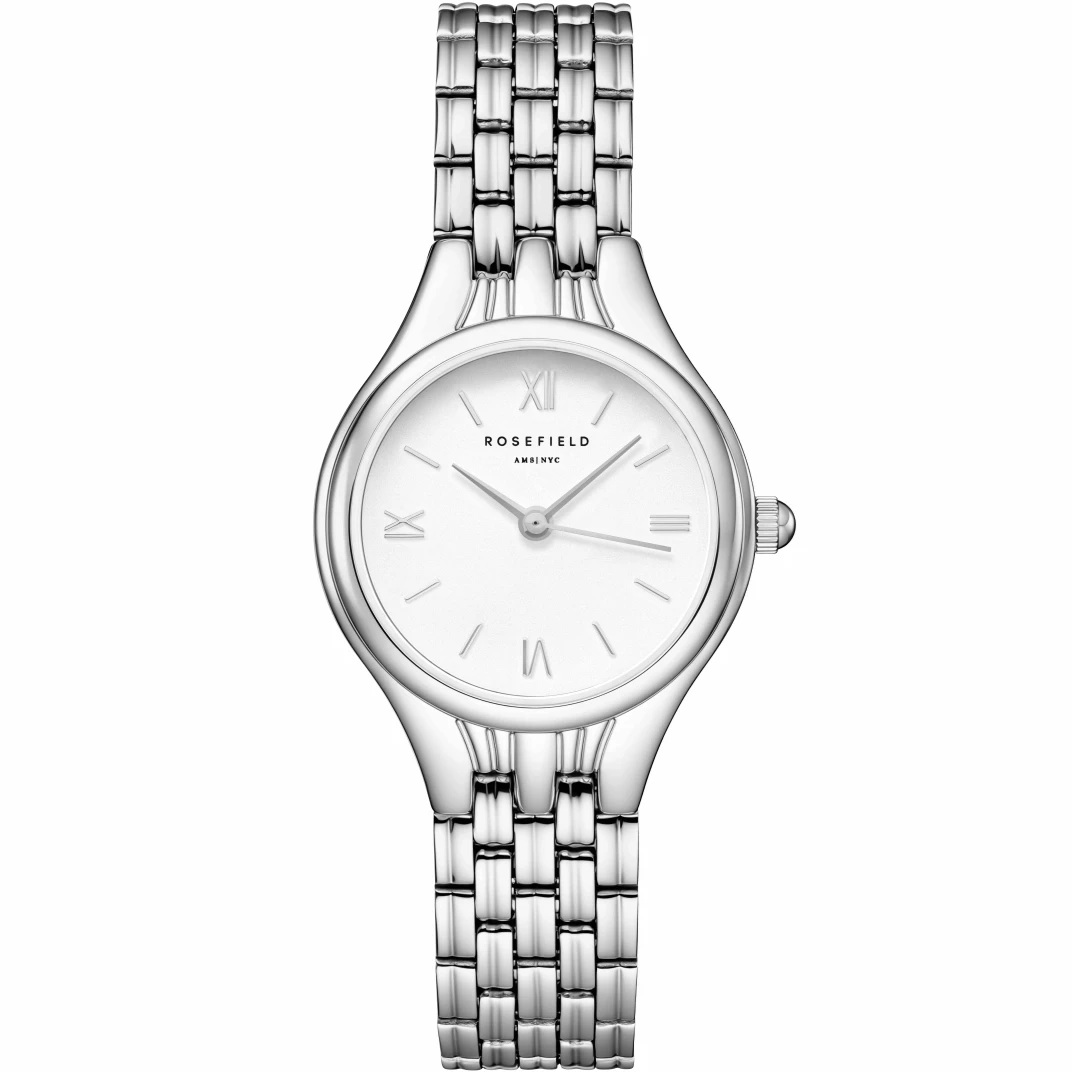 ROSEFIELD Muse White Dial 23.5mm Silver Stainless Steel Bracelet MUWSSS-MU02 - 