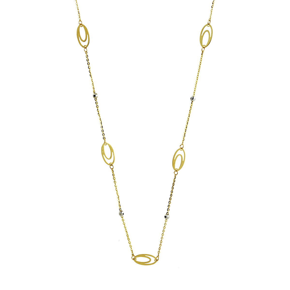 ΚΟΛΙΕ SENZIO Collection Κ9 Κίτρινο και Λευκό Χρυσό 3MAN.211N - 