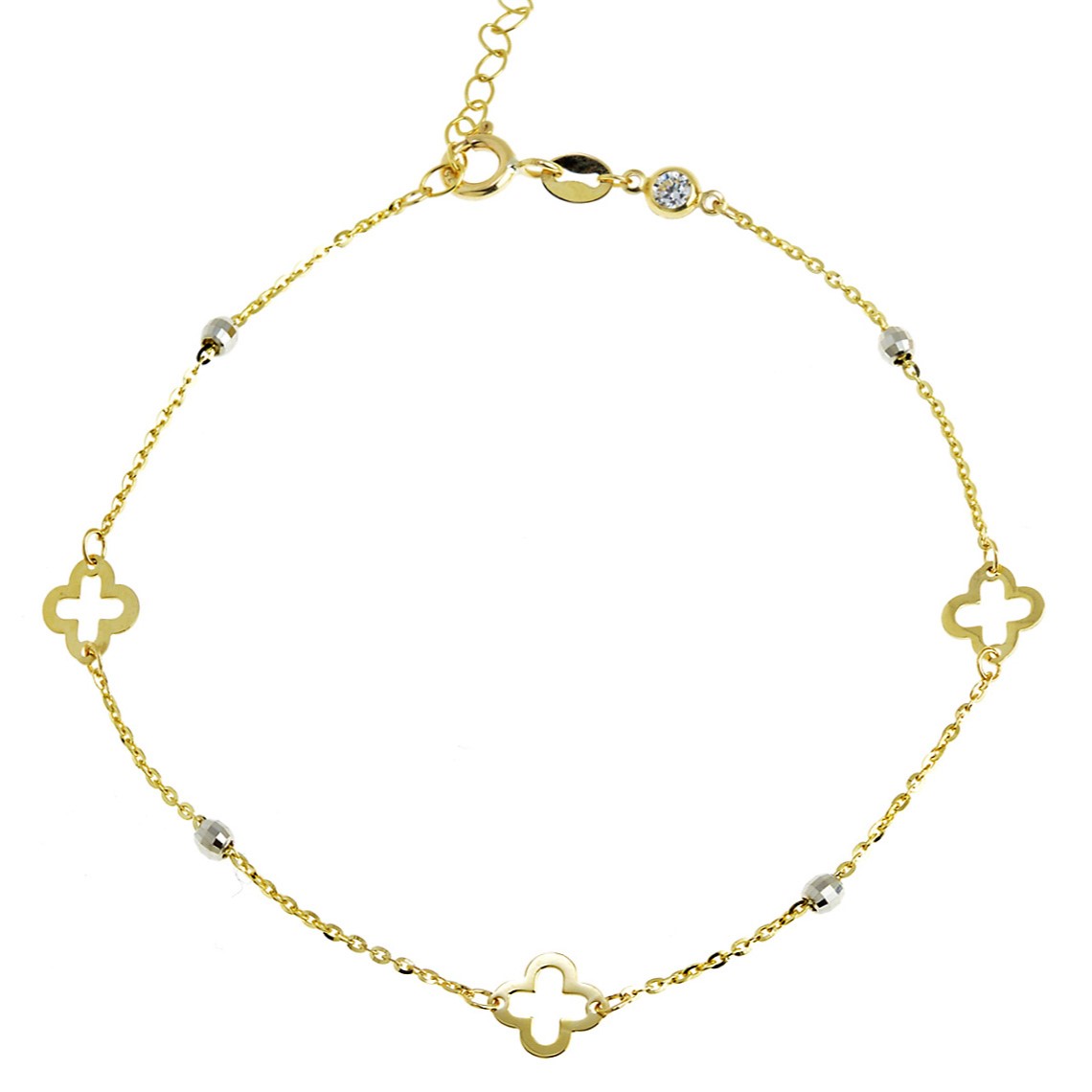 ΒΡΑΧΙΟΛΙ SENZIO Collection Κ9 Κίτρινο και Λευκό Χρυσό 3MAN.210BR - 