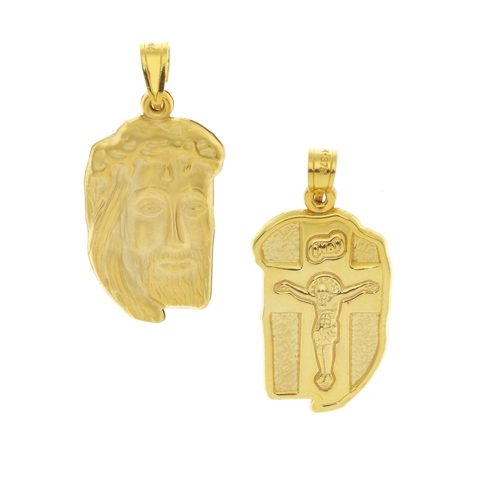 PENDANT Christ Double Sided SENZIO Collection K9 Yellow Gold 3MAN.232PE - 
