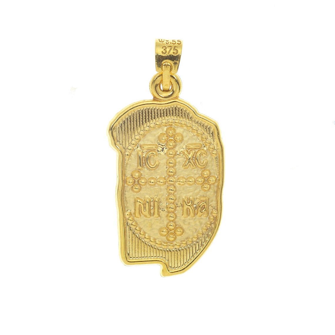 PENDANT Christ Double Sided SENZIO Collection K9 Yellow Gold 3MAN.236PE - 3