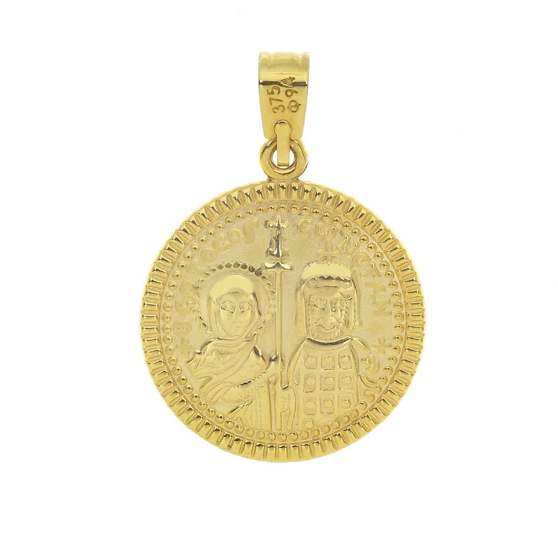 CHRISTIAN CHARMS Double Sided from K9 Yellow Gold 3MAN.242PE - 3