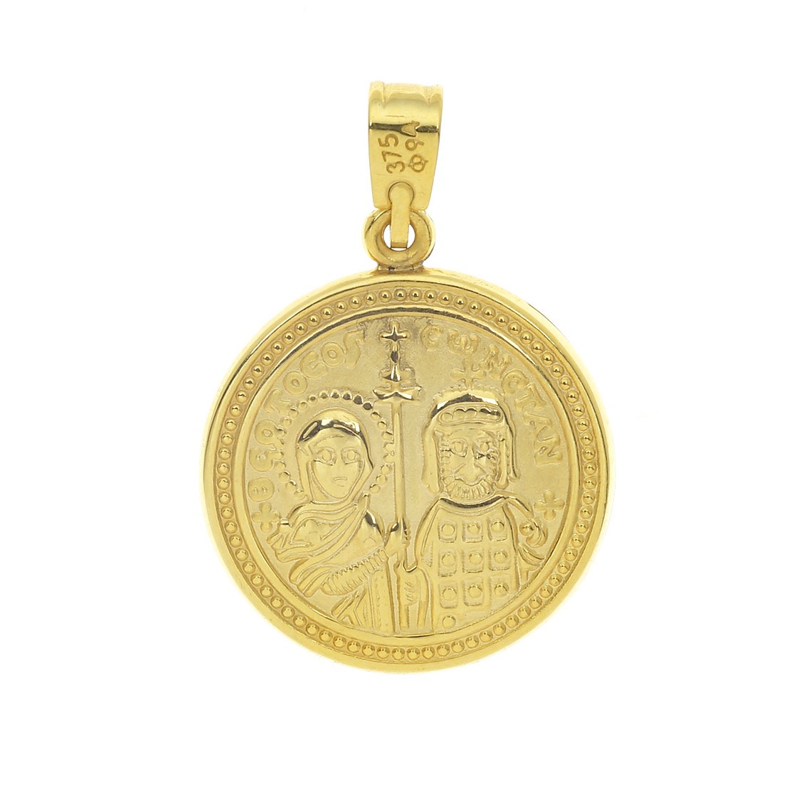 CHRISTIAN CHARMS Double Sided from K9 Yellow Gold 3MAN.244PE - 3