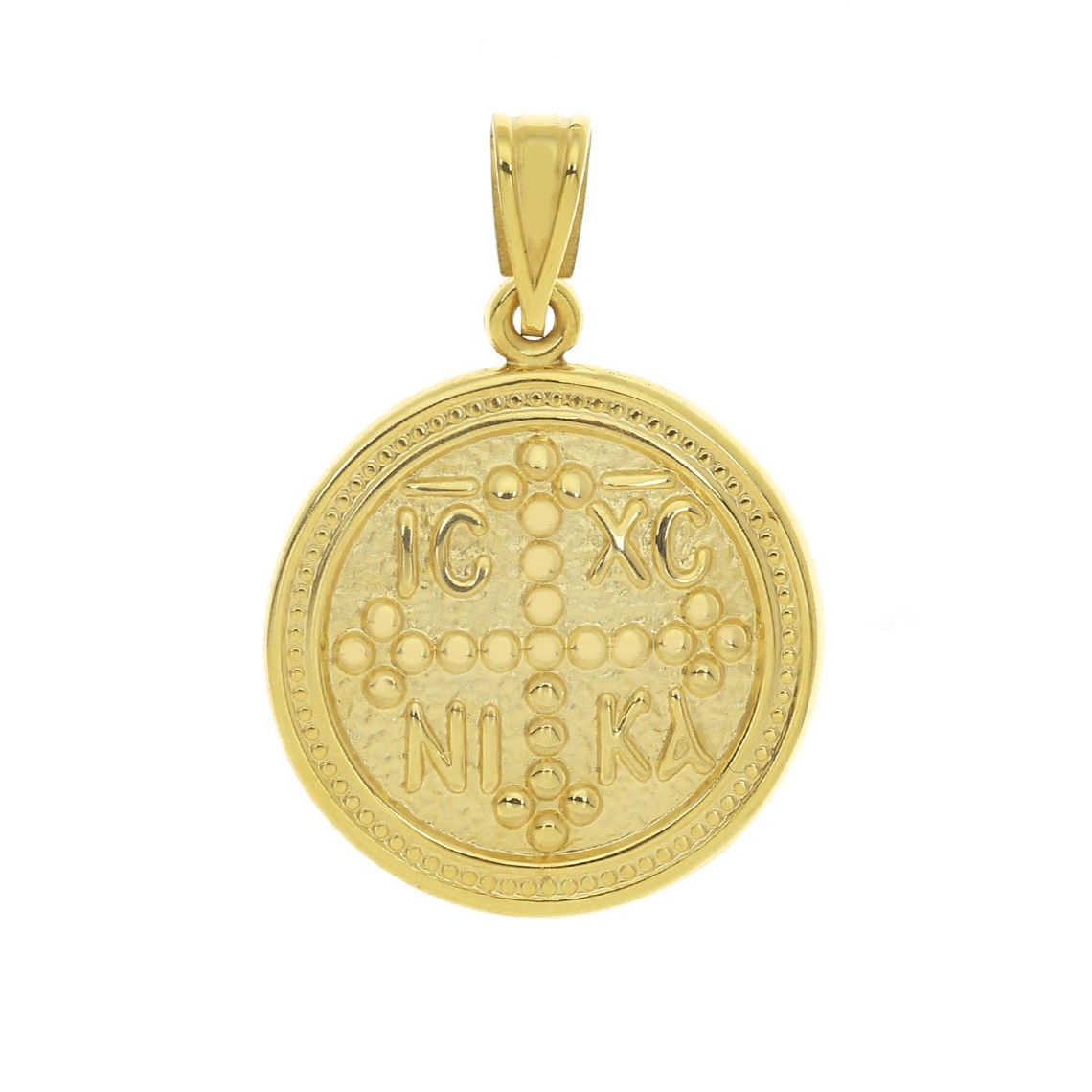 CHRISTIAN CHARMS Double Sided from K9 Yellow Gold 3MAN.246PE - 3