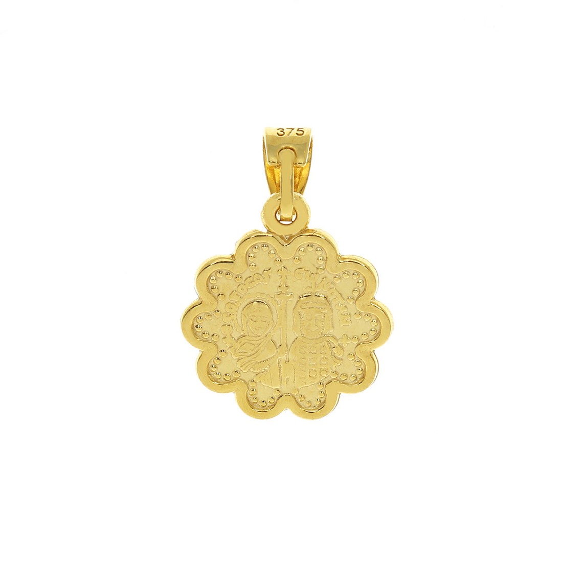 ΚΩΝΣΤΑΝΤΙΝΑΤΟ Διπλής Όψης από Κ9 Κίτρινο Χρυσό 3MAN.251PE - 3