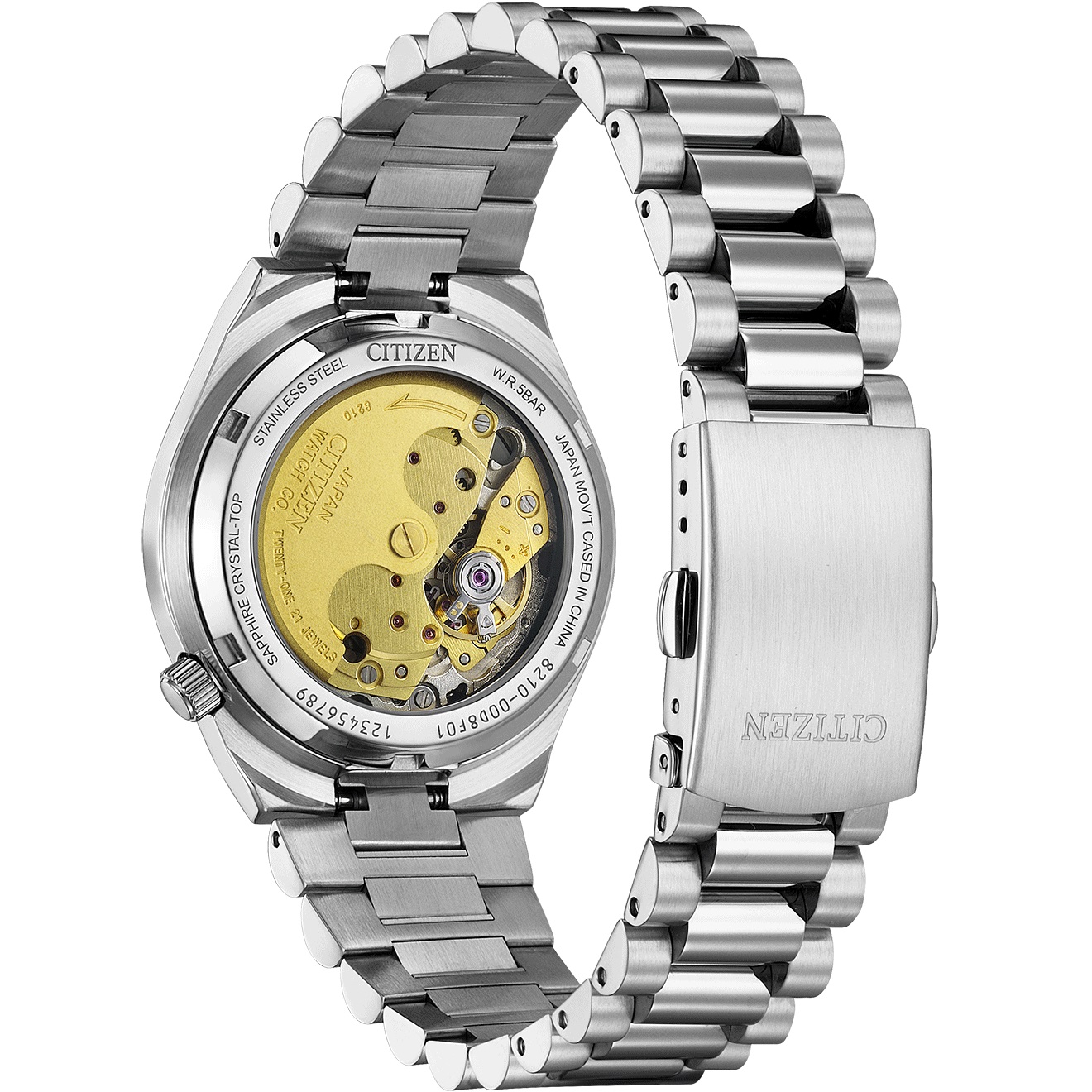 CITIZEN Tsuyosa 37 „Time Slip“ Limited Edition Grey Dial 37mm Silver Stainless Steel Bracelet NK0020-55E - 7