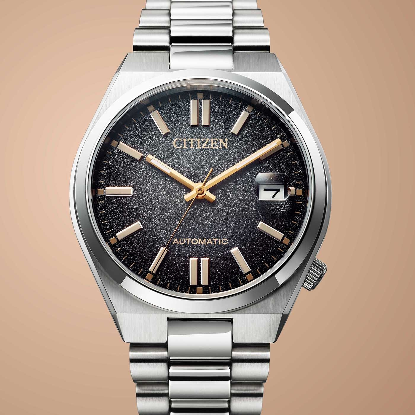 CITIZEN Tsuyosa 37 „Time Slip“ Limited Edition Grey Dial 37mm Silver Stainless Steel Bracelet NK0020-55E - 4
