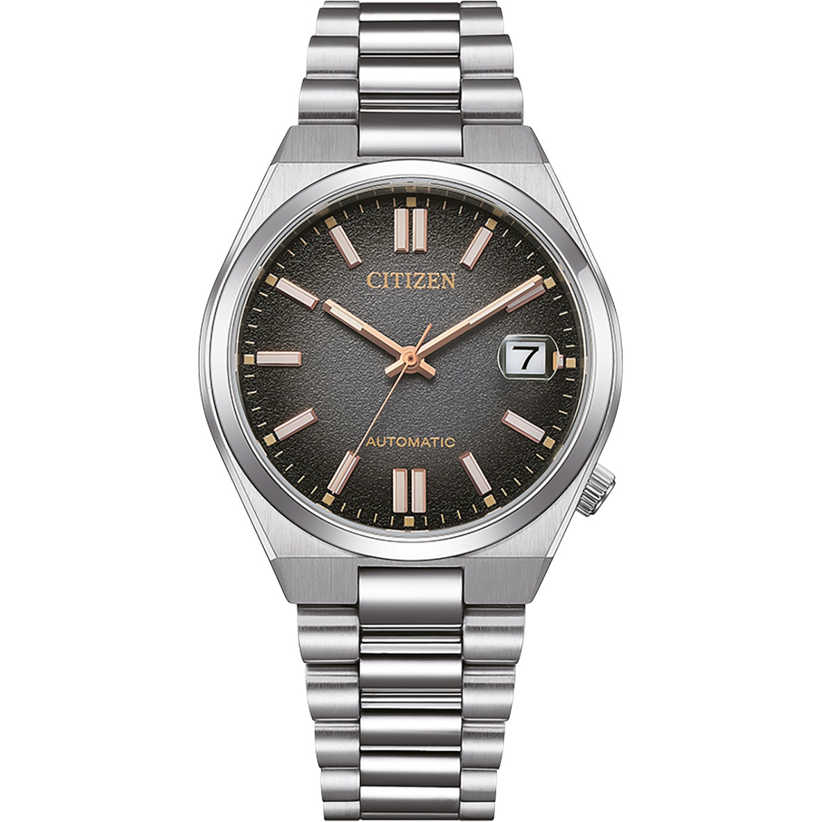CITIZEN Tsuyosa 37 „Time Slip“ Limited Edition Grey Dial 37mm Silver Stainless Steel Bracelet NK0020-55E - 