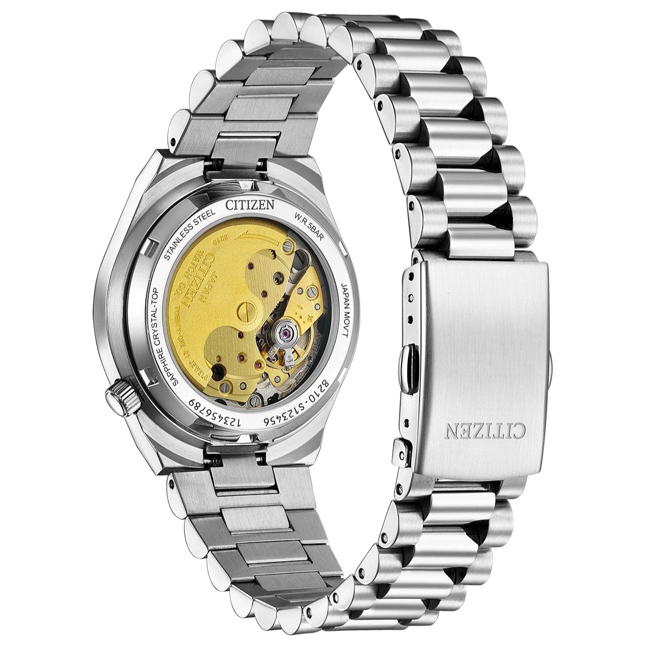 CITIZEN Tsuyosa 37 Collection Automatic Light Blue Dial 37mm Silver Stainless Steel Bracelet NJ0200-50L - 3