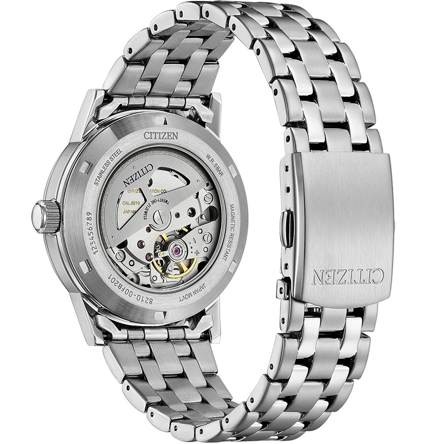 CITIZEN Dress Collection Automatic White Dial 40mm Silver Stainless Steel Bracelet NJ0210-56A - 3