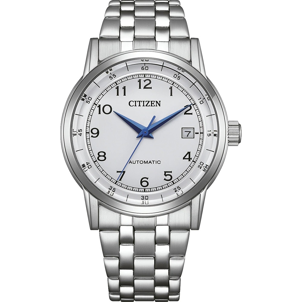 CITIZEN Dress Collection Automatic White Dial 40mm Silver Stainless Steel Bracelet NJ0210-56A - 