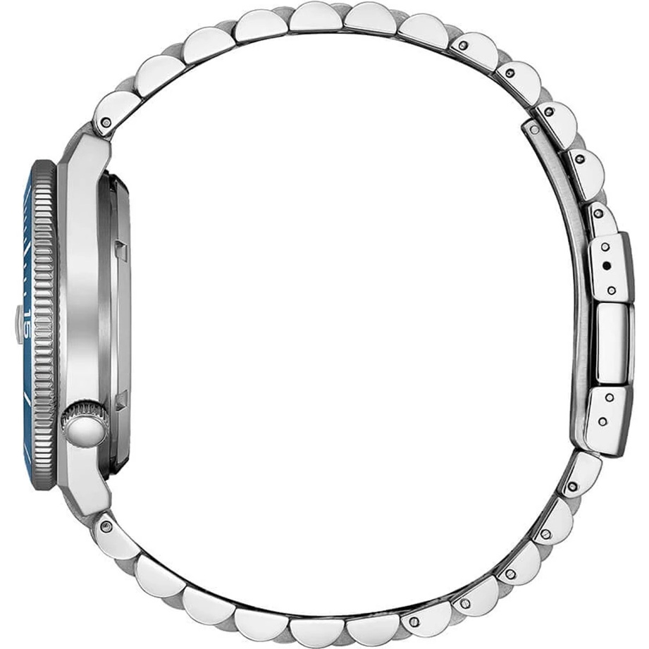 CITIZEN Tsuyosa Shore Collection Automatic Petrol Dial 40mm Silver Stainless Steel Bracelet NJ0231-56L - 3