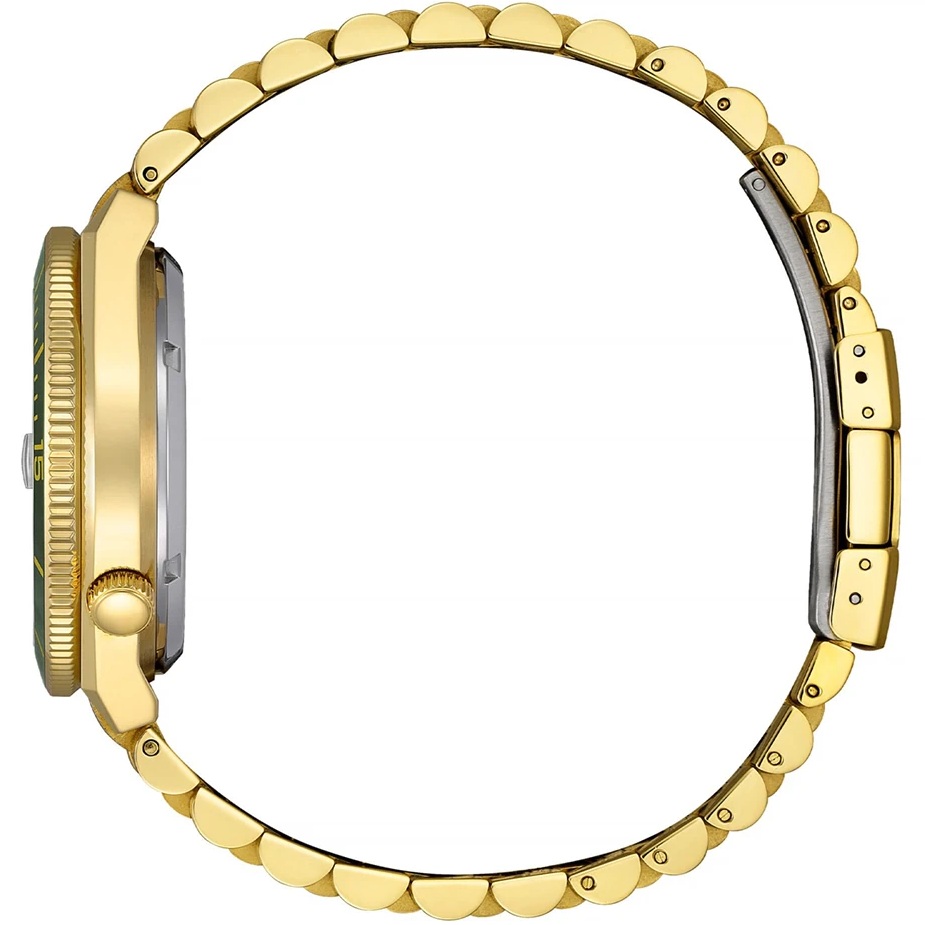 CITIZEN Tsuyosa Shore Collection Automatic Green Dial 40mm Gold Stainless Steel Bracelet NJ0232-53X - 3