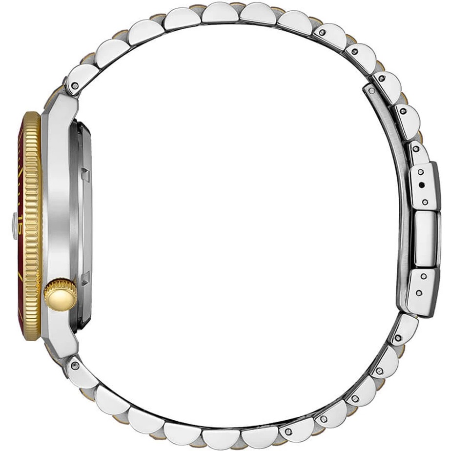 CITIZEN Tsuyosa Shore Collection Automatic Red Dial 40mm Two-Tone Gold Stainless Steel Bracelet NJ0234-58X - 3