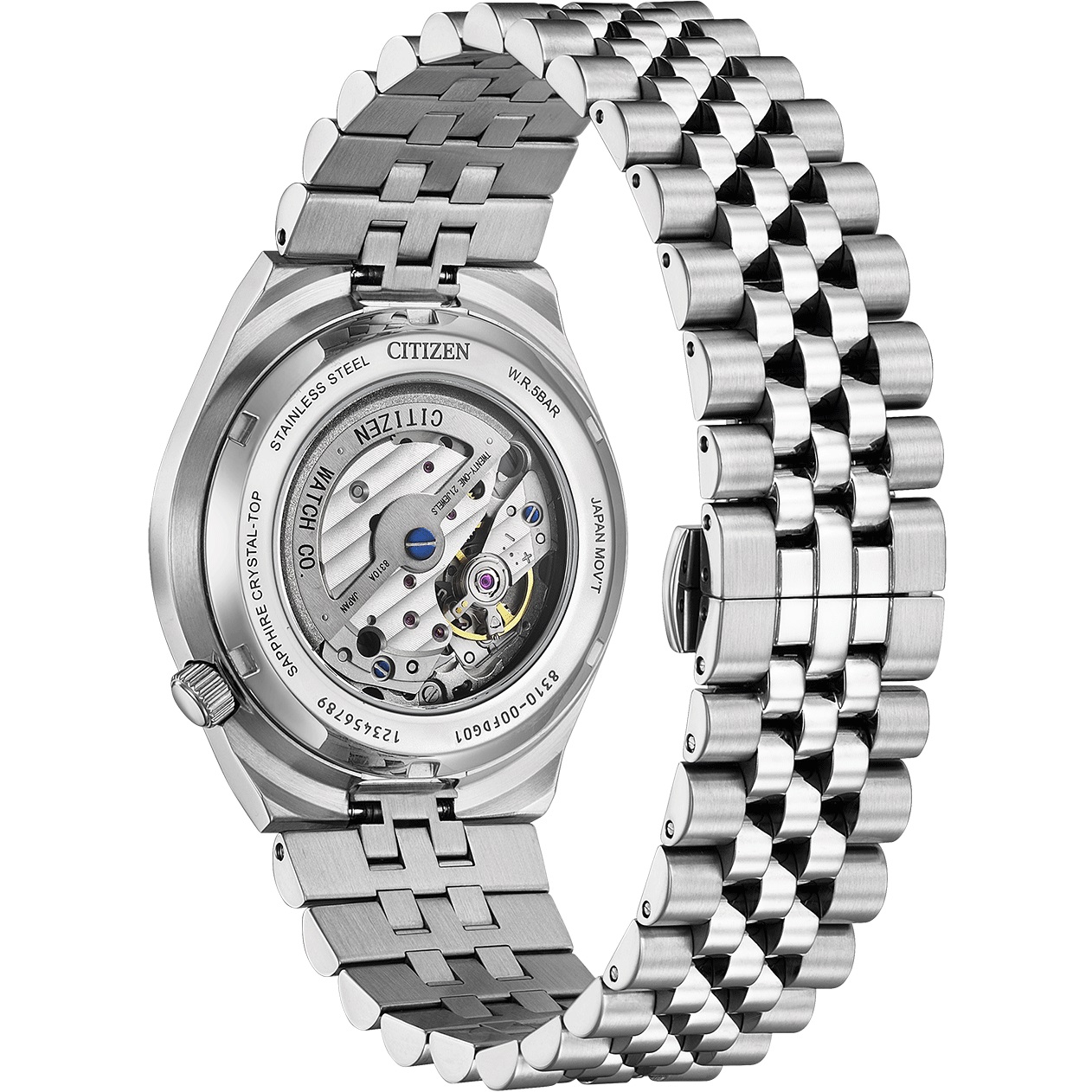 CITIZEN Tsuyosa 60 Automatic Black Dial 40mm Silver Stainless Steel Bracelet NK0020-55E - 7