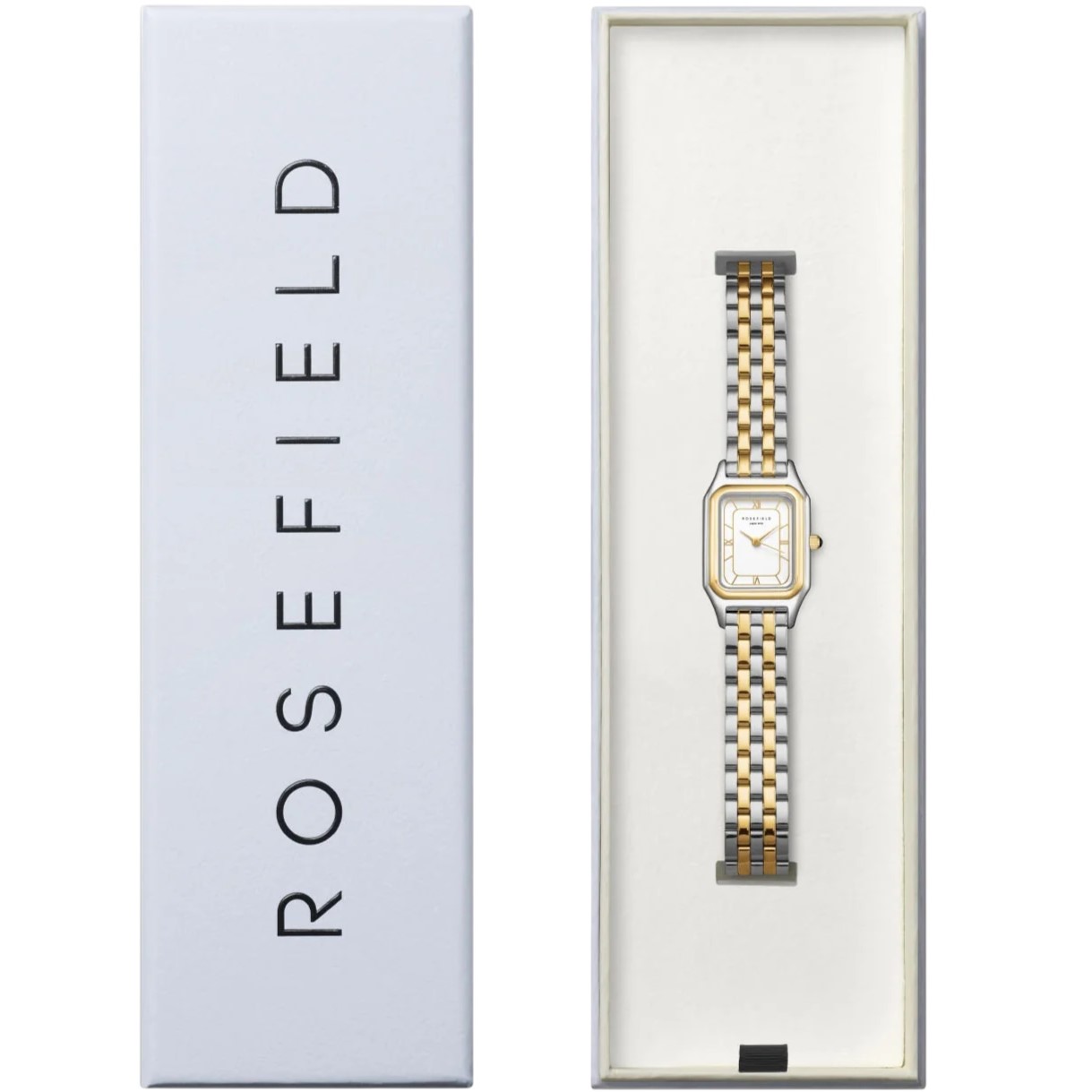 ROSEFIELD Ivy White Matte Dial 21x 26mm Two Tone Silver & Gold Stainless Steel Bracelet OCWDSD-OC03 - 5
