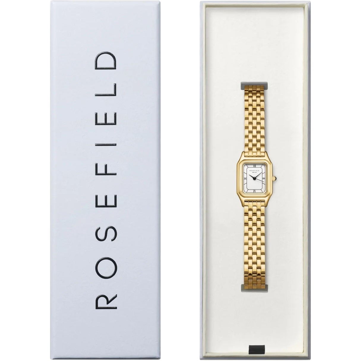 ROSEFIELD Ivy White Matte Dial 21x 26mm Gold Stainless Steel Bracelet OCWGSG-OC01 - 5