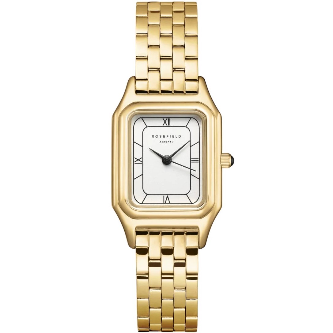 ROSEFIELD Ivy White Matte Dial 21x 26mm Gold Stainless Steel Bracelet OCWGSG-OC01 - 