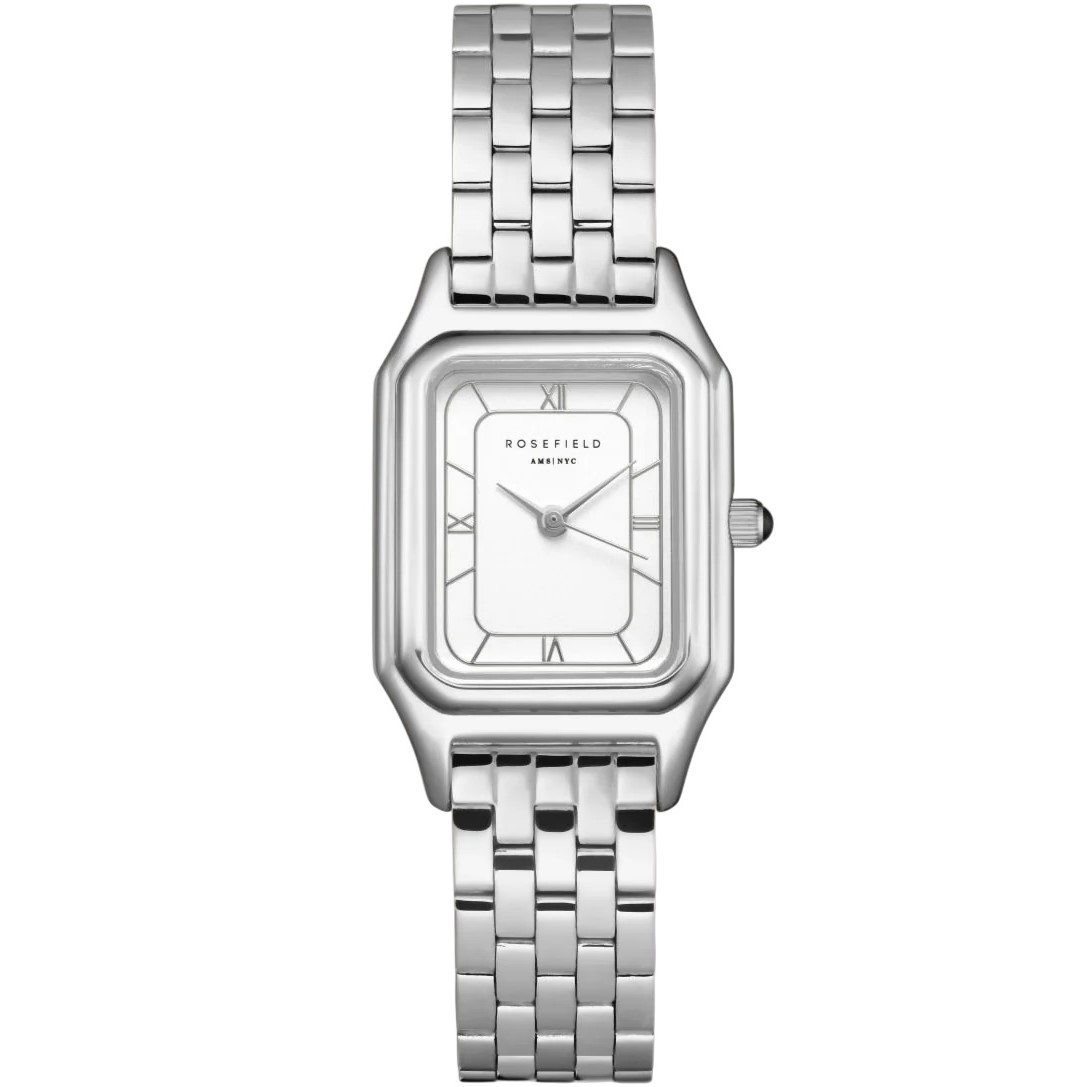 ROSEFIELD Ivy White Matte Dial 21x26mm Silver Stainless Steel Bracelet OCWSSS-OC02 - 