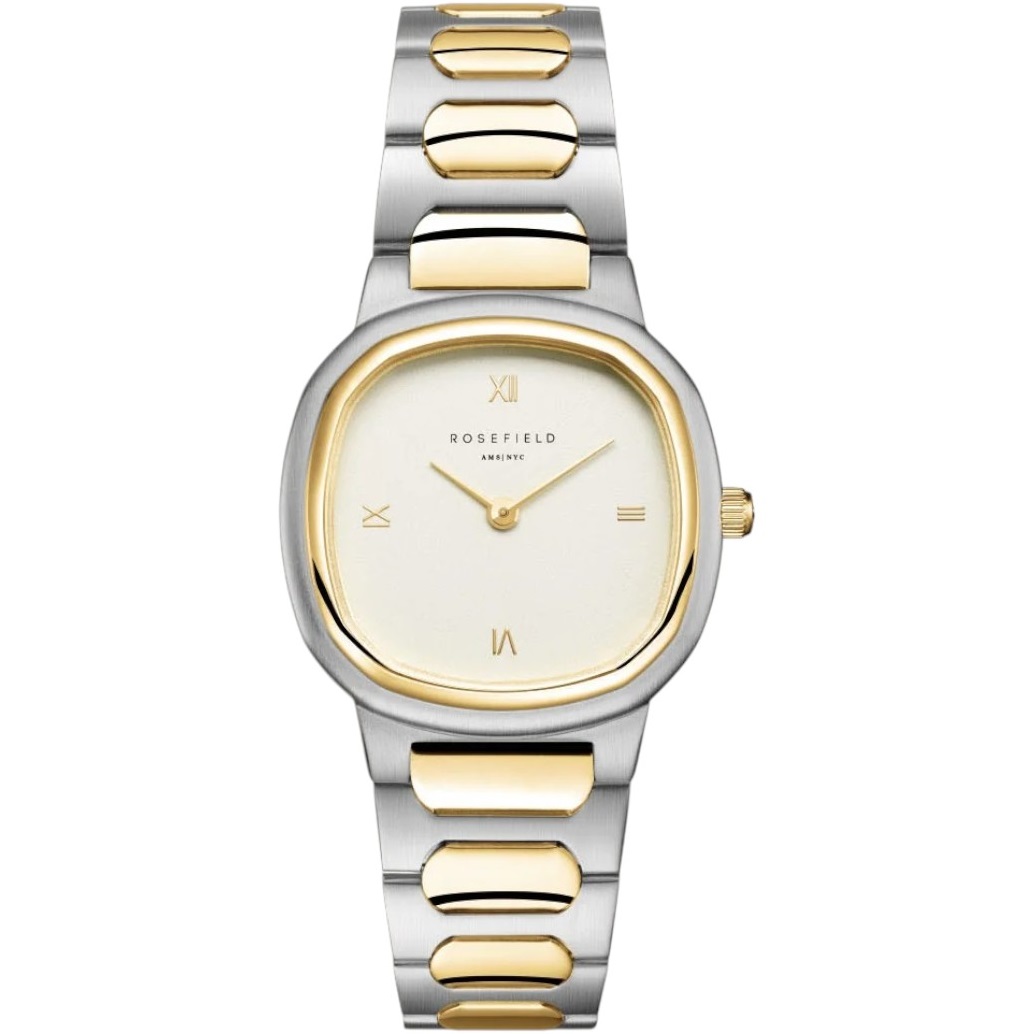 ROSEFIELD Gaia Beige Dial 30x30mm Duotone Stainless Steel Bracelet ORCDSD-OR03 - 