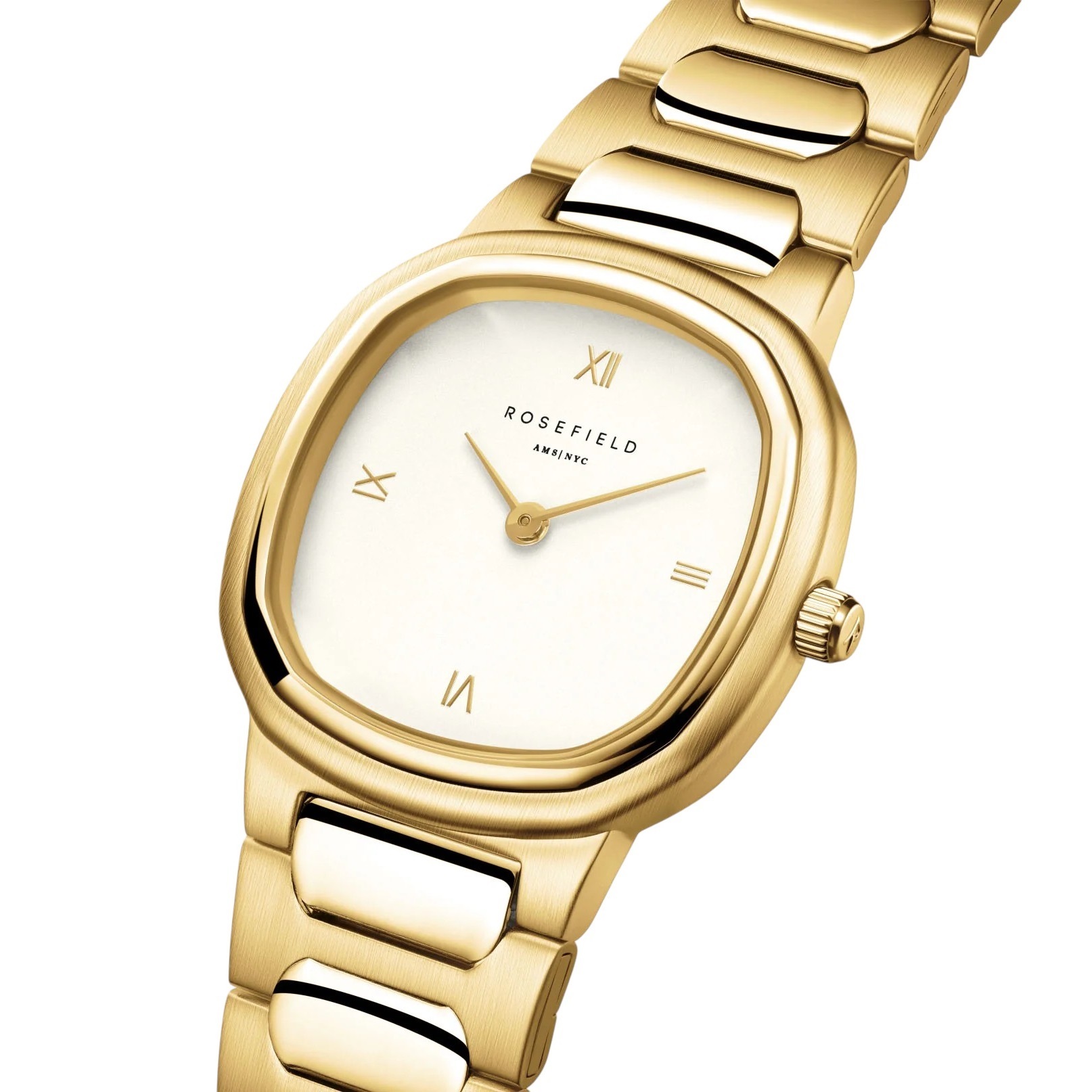 ROSEFIELD Gaia Beige Dial 30x30mm Gold-Plated Stainless Steel Bracelet ORCGSG-OR01 - 