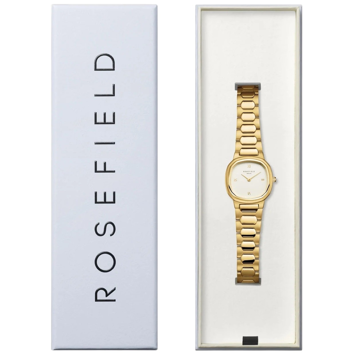 ROSEFIELD Gaia Beige Dial 30x30mm Gold-Plated Stainless Steel Bracelet ORCGSG-OR01 - 5