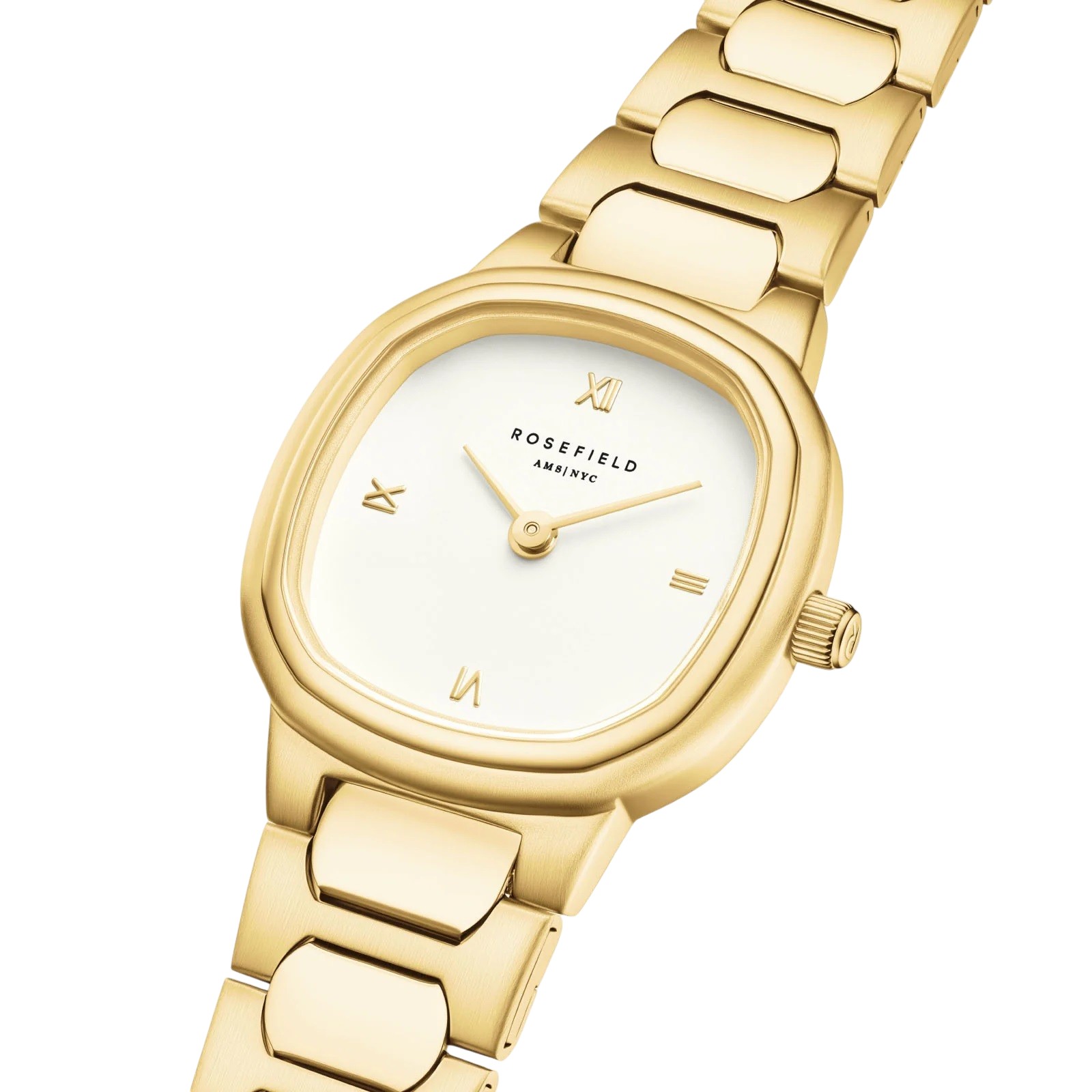ROSEFIELD Gaia Beige Dial 25x25mm Gold-Plated Stainless Steel Bracelet ORCGSG-OR04 - 3