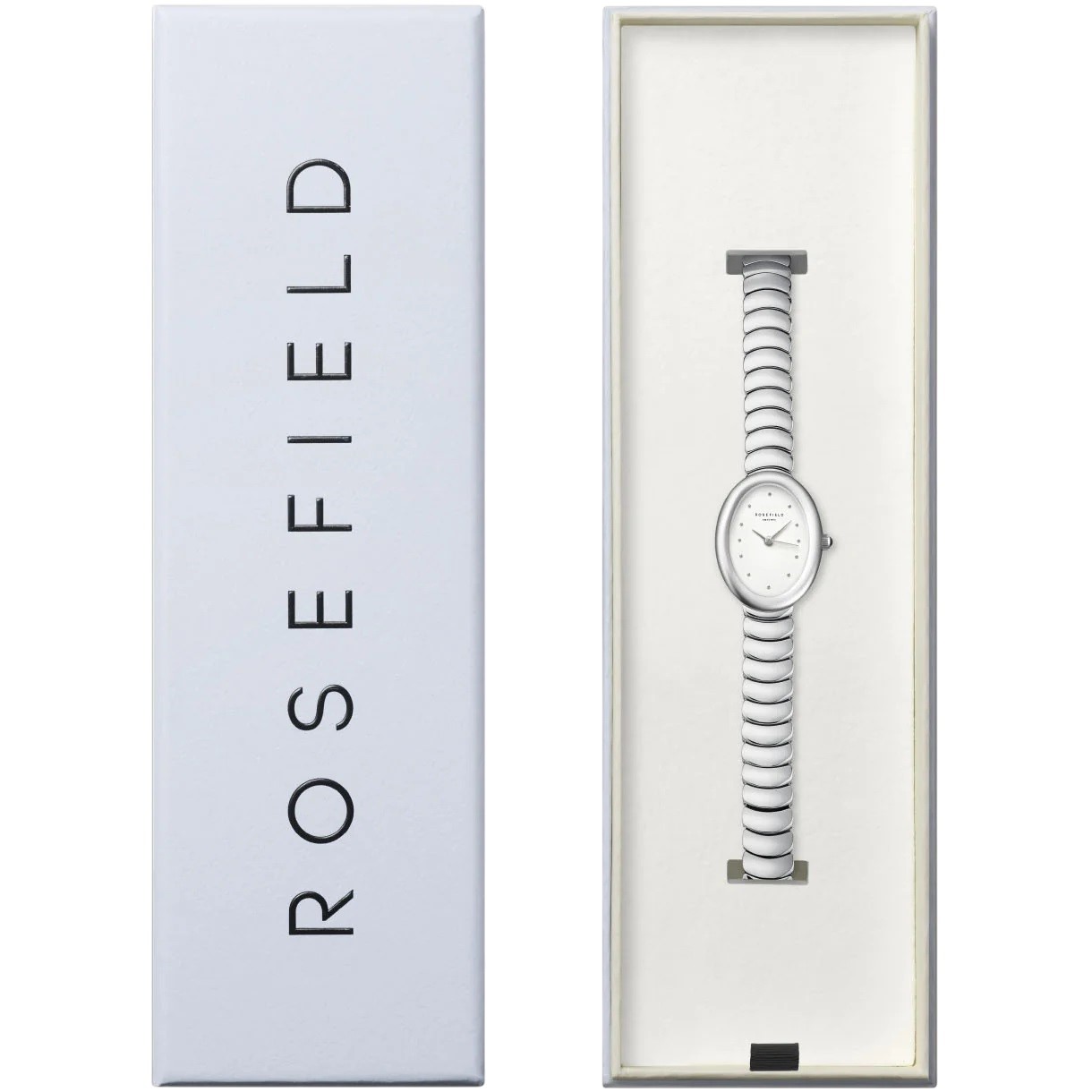 ROSEFIELD Ovale White Dial 22x29mm Stainless Steel Bracelet OVWSSS-OV20 - 6