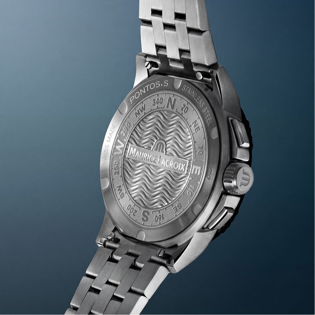 MAURICE LACROIX Pontos S Solar Chronograph Blue Dial 41mm Silver Stainless Steel Bracelet PT1038-SSL42-430-1 - 