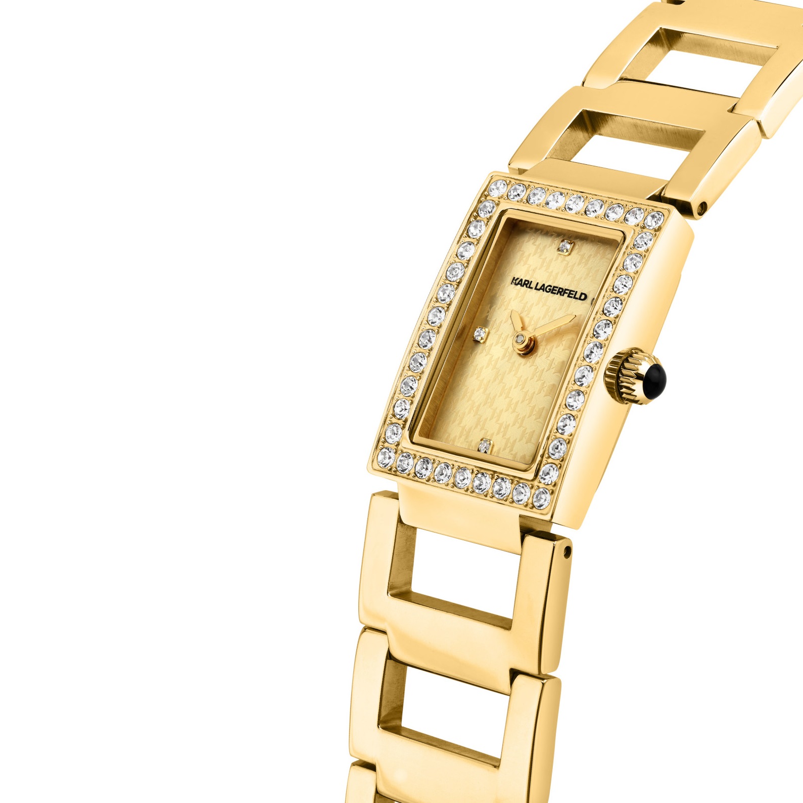 KARL LAGERFELD Paris Gold Dial 21x36mm Gold-Plated Stainless Steel R0553103502 - 3