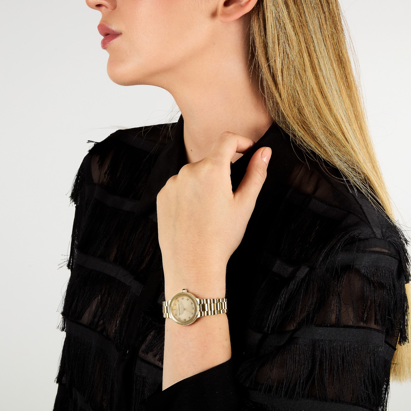 KARL LAGERFELD Kaiser Gold Dial 28mm Gold-Plated Stainless Steel R0553104510 - 