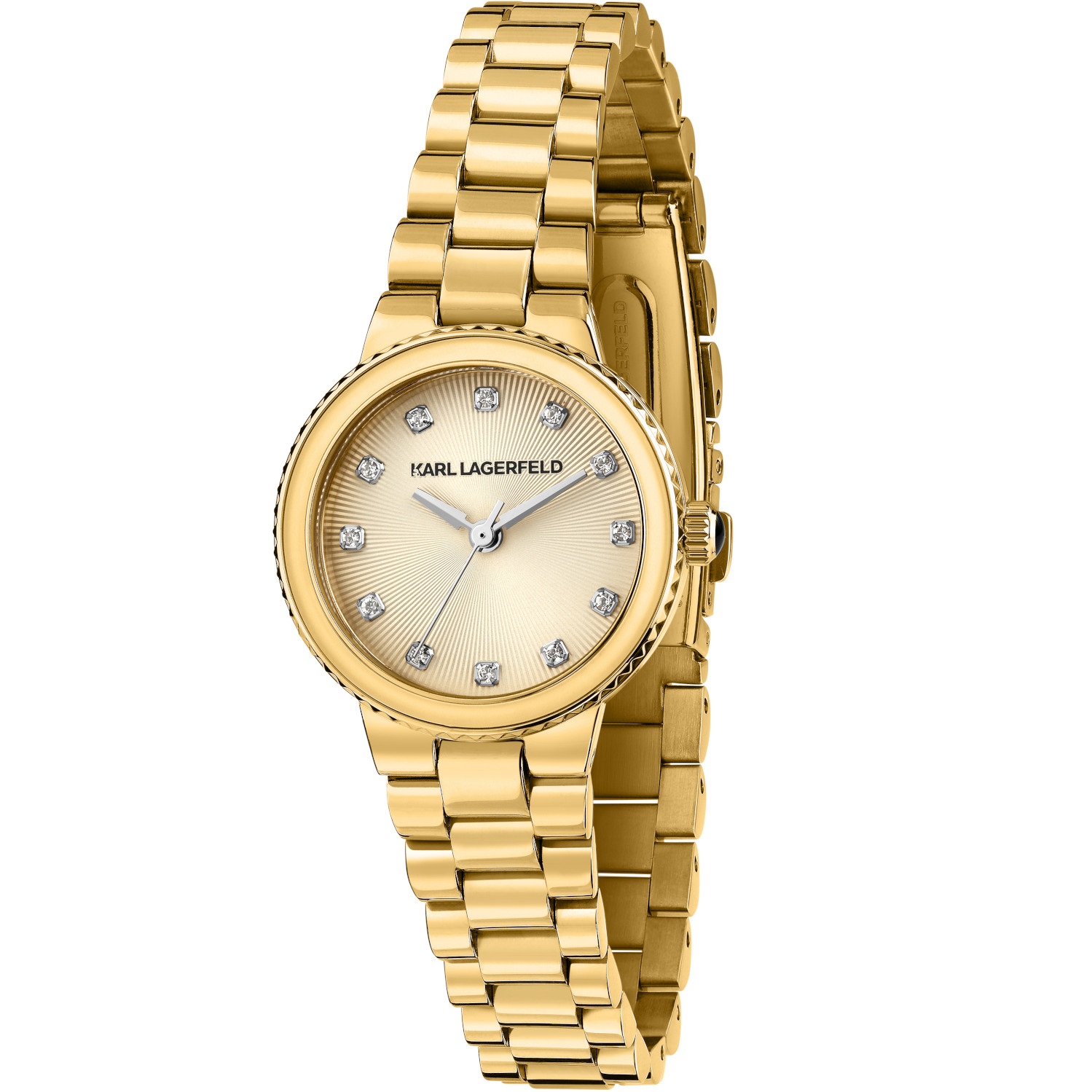 KARL LAGERFELD Kaiser Gold Dial 28mm Gold-Plated Stainless Steel R0553104510 - 