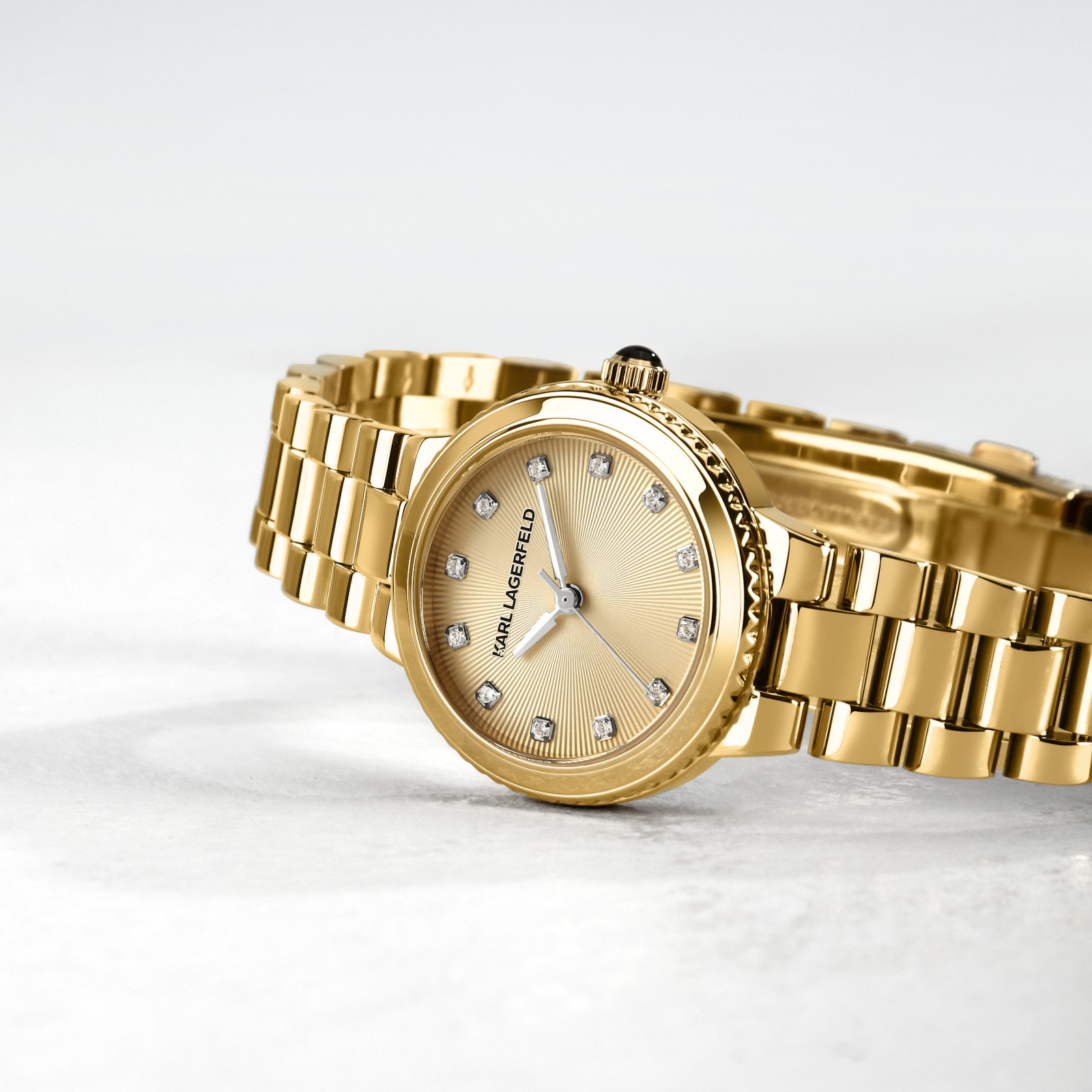 KARL LAGERFELD Kaiser Gold Dial 28mm Gold-Plated Stainless Steel R0553104510 - 5