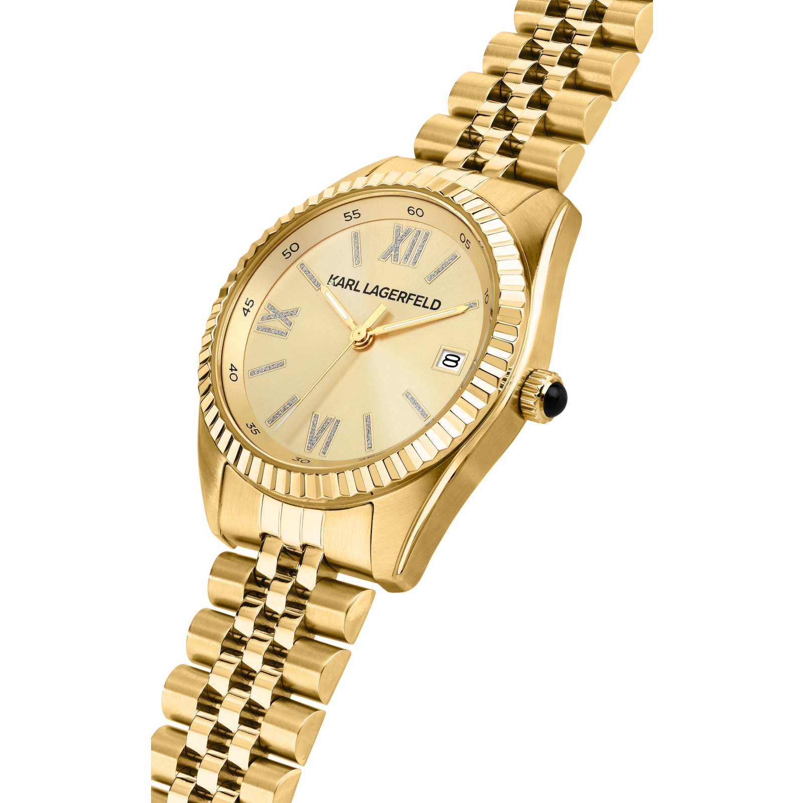 KARL LAGERFELD Timeless Code Gold Dial 32mm Gold Stainless Steel Bracelet R0553108504 - 3