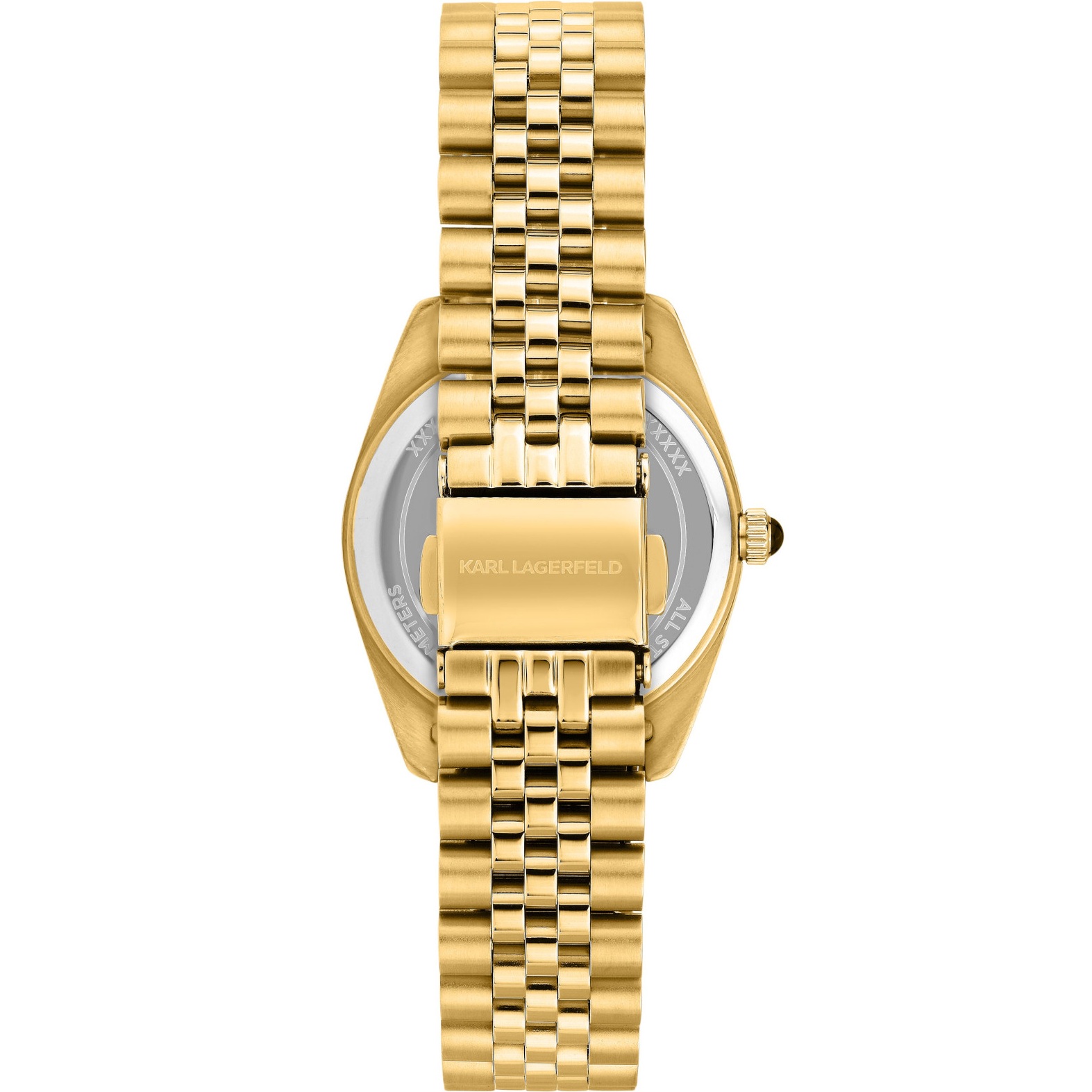 KARL LAGERFELD Timeless Code Gold Dial 32mm Gold Stainless Steel Bracelet R0553108504 - 4