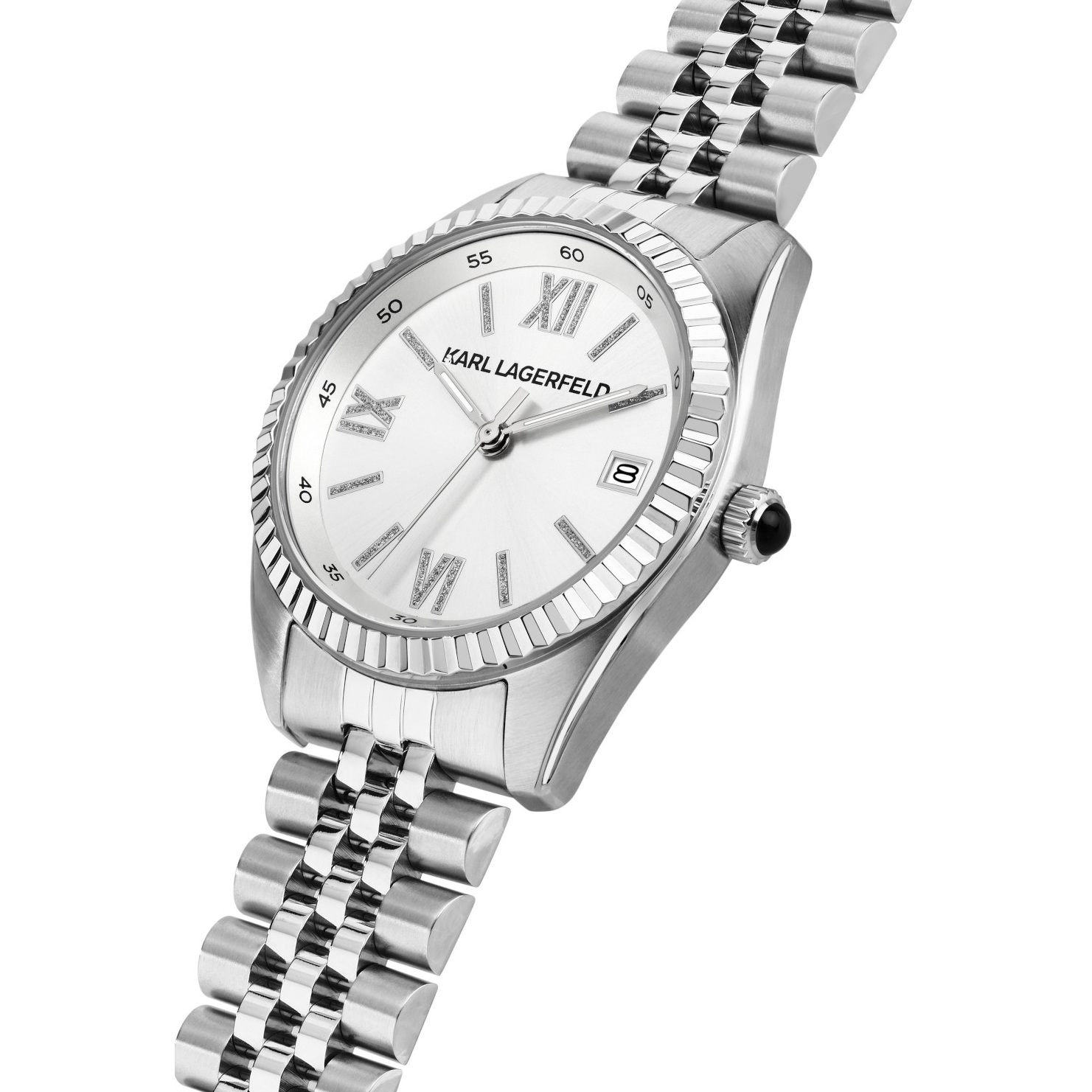 KARL LAGERFELD Timeless Code Silver Dial 32mm Silver Stainless Steel Bracelet R0553108509 - 4