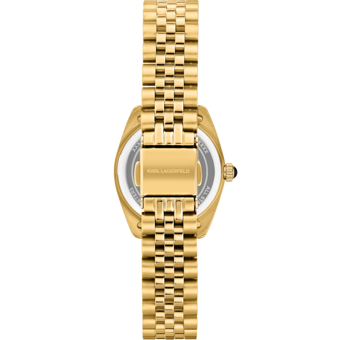 KARL LAGERFELD Timeless Code Mini Gold Dial with Crystals 28mm Gold Stainless Steel Bracelet R0553109501 - 3