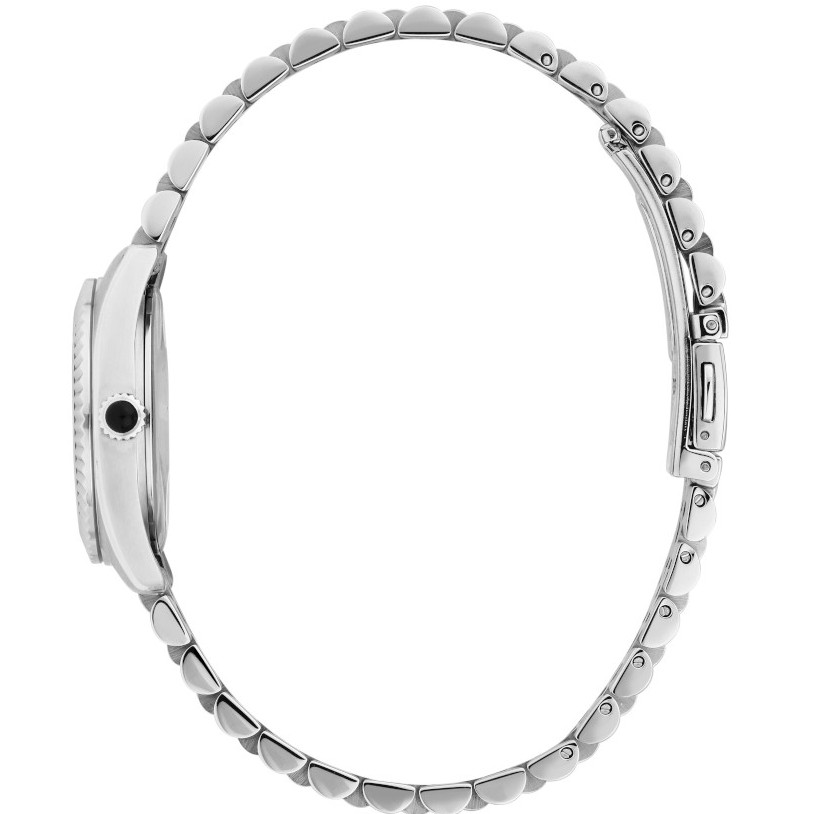 KARL LAGERFELD Timeless Code Mini Silver Pearl Dial with Crystals 28mm Silver Stainless Steel Bracelet R0553109506 - 3