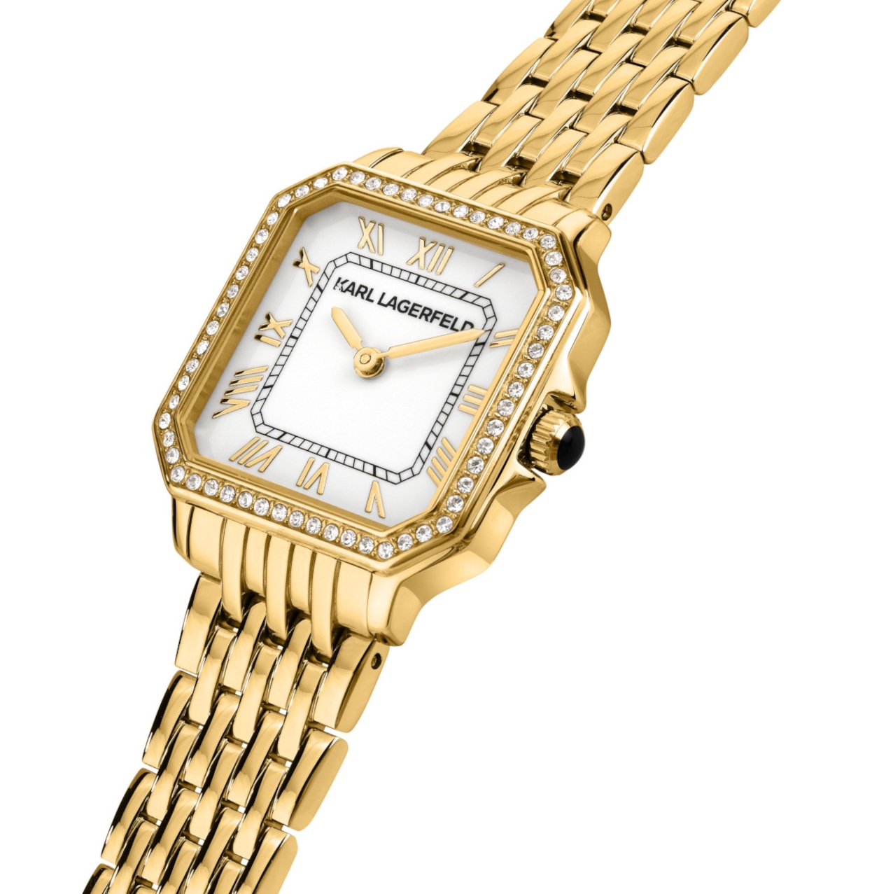 KARL LAGERFELD Icon White Dial 28x33mm Gold Stainless Steel Bracelet R0553110501 - 5