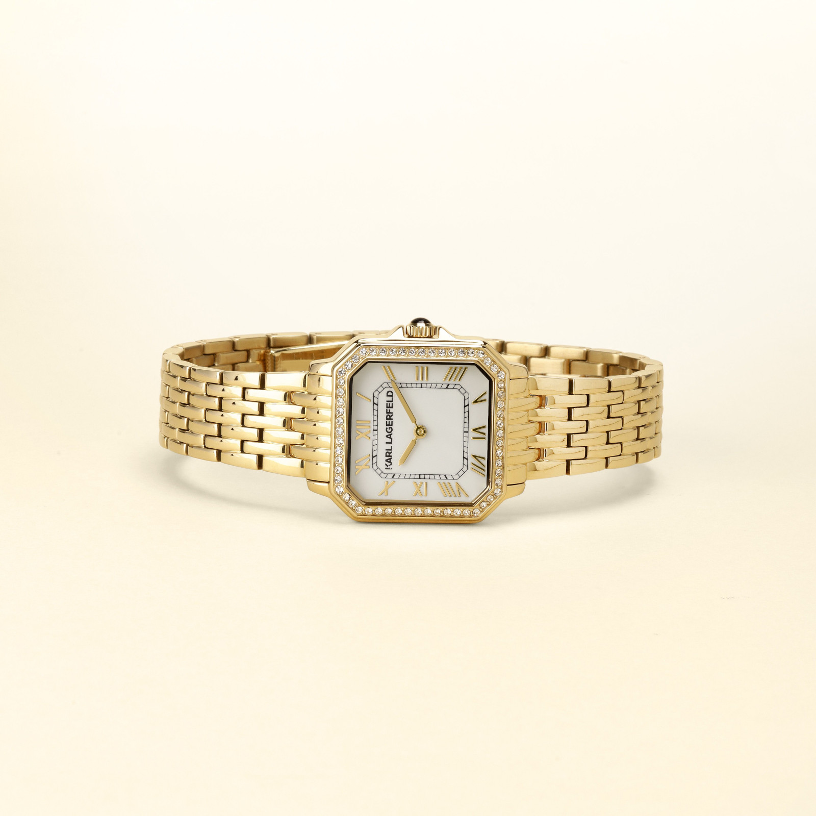 KARL LAGERFELD Icon White Dial 28x33mm Gold Stainless Steel Bracelet R0553110501 - 6