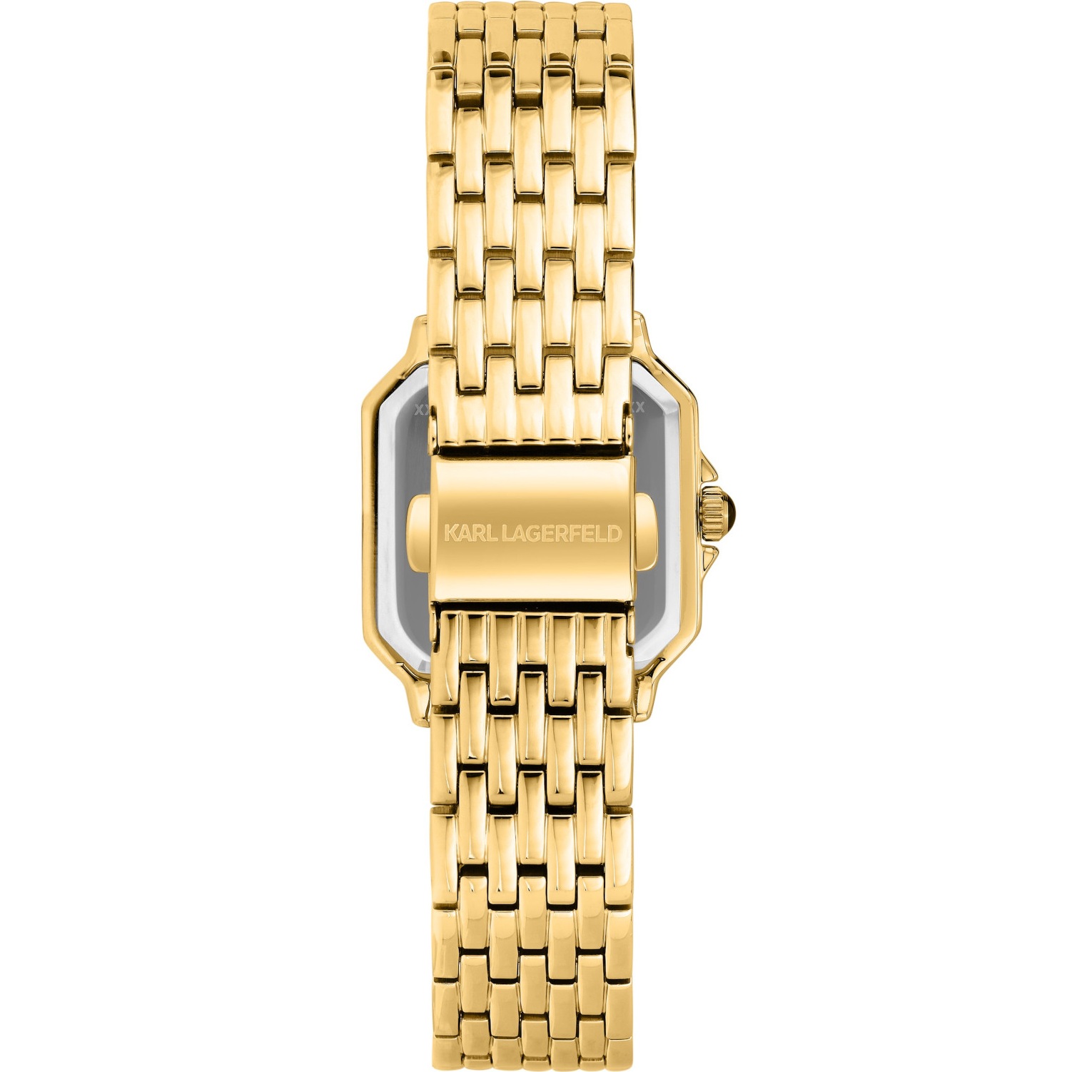 KARL LAGERFELD Icon Gold Dial 28x33mm Gold Stainless Steel Bracelet R0553110504 - 3