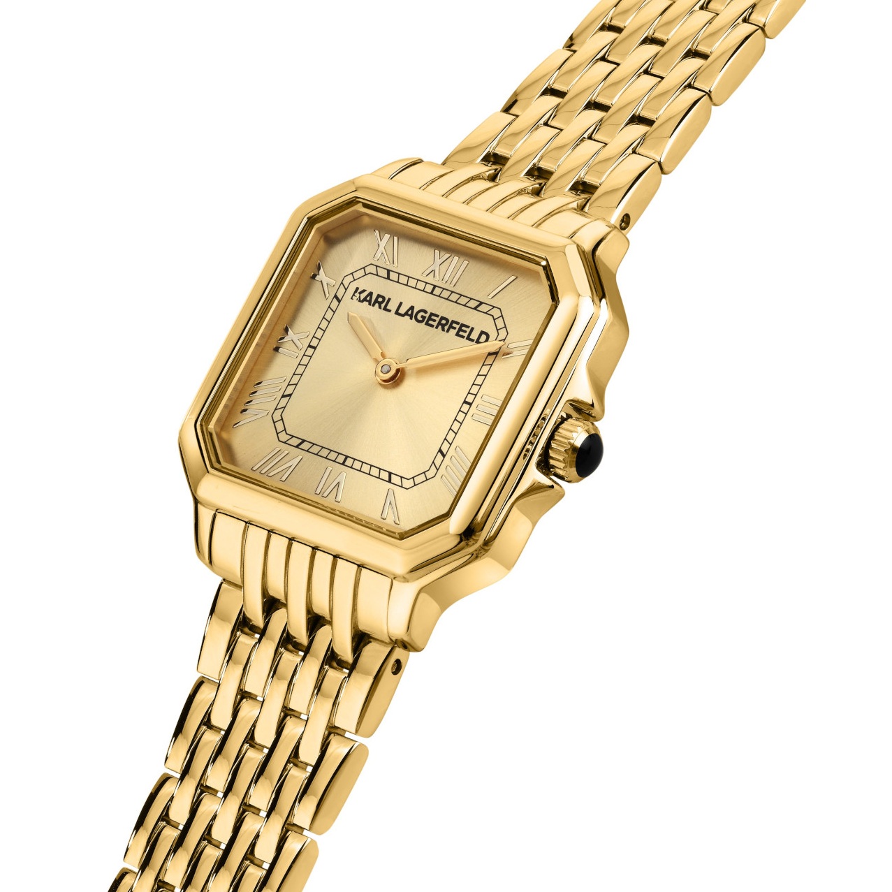 KARL LAGERFELD Icon Gold Dial 28x33mm Gold Stainless Steel Bracelet R0553110504 - 4