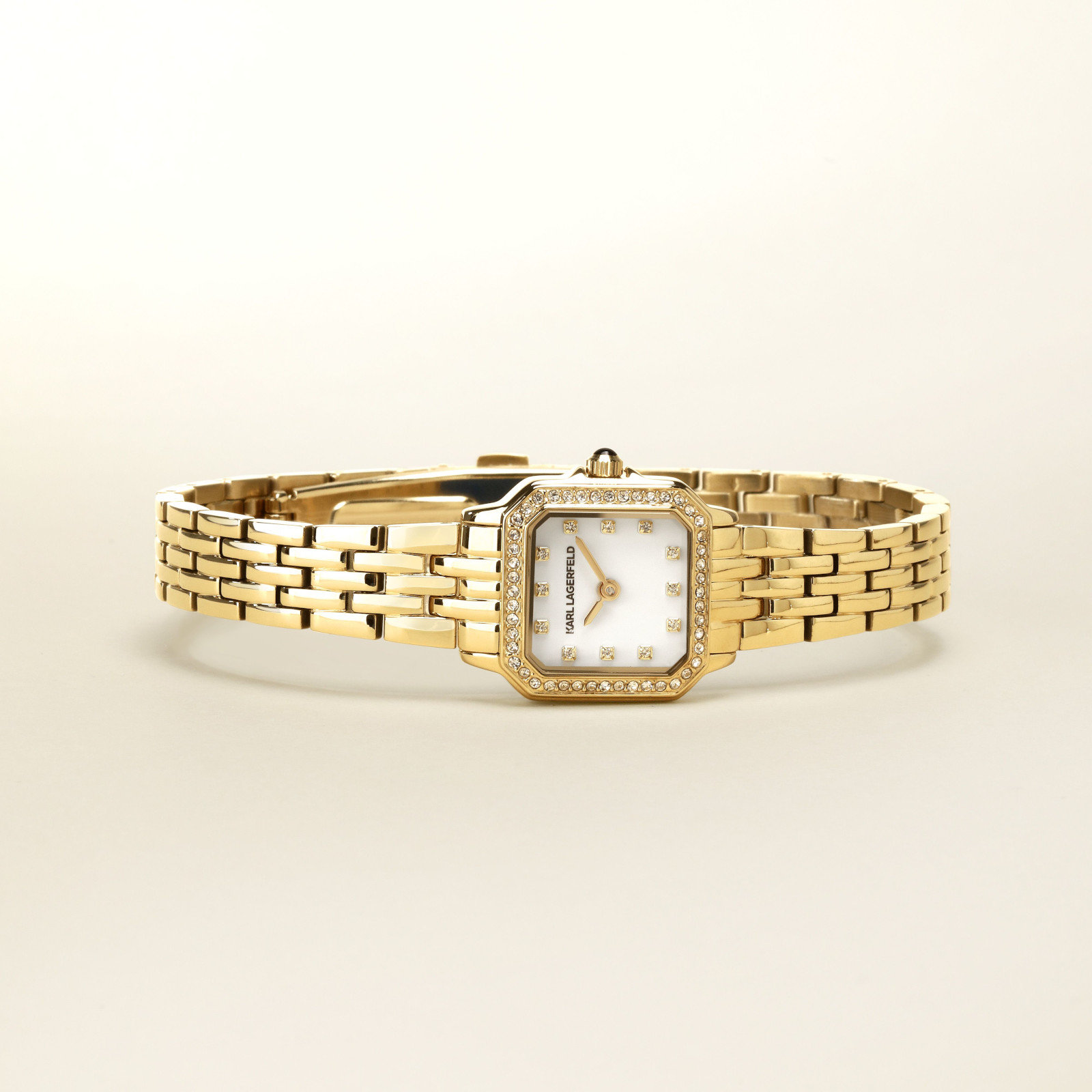 KARL LAGERFELD Icon Mini White Dial 21x26mm Gold Stainless Steel Bracelet R0553111501 - 5