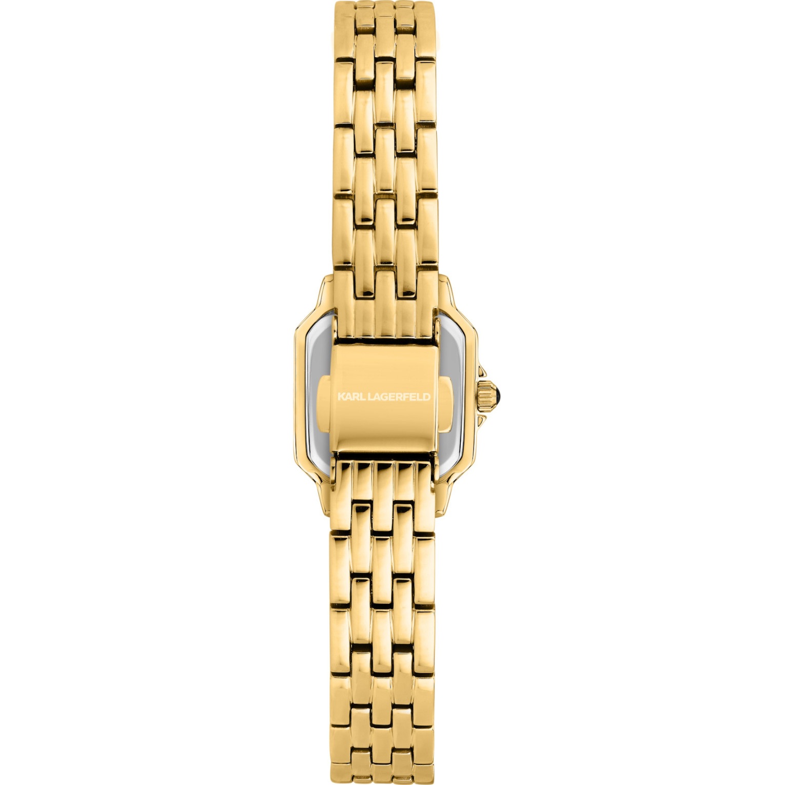 KARL LAGERFELD Icon Mini Black Dial 21x26mm Gold Stainless Steel Bracelet R0553111502 - 4