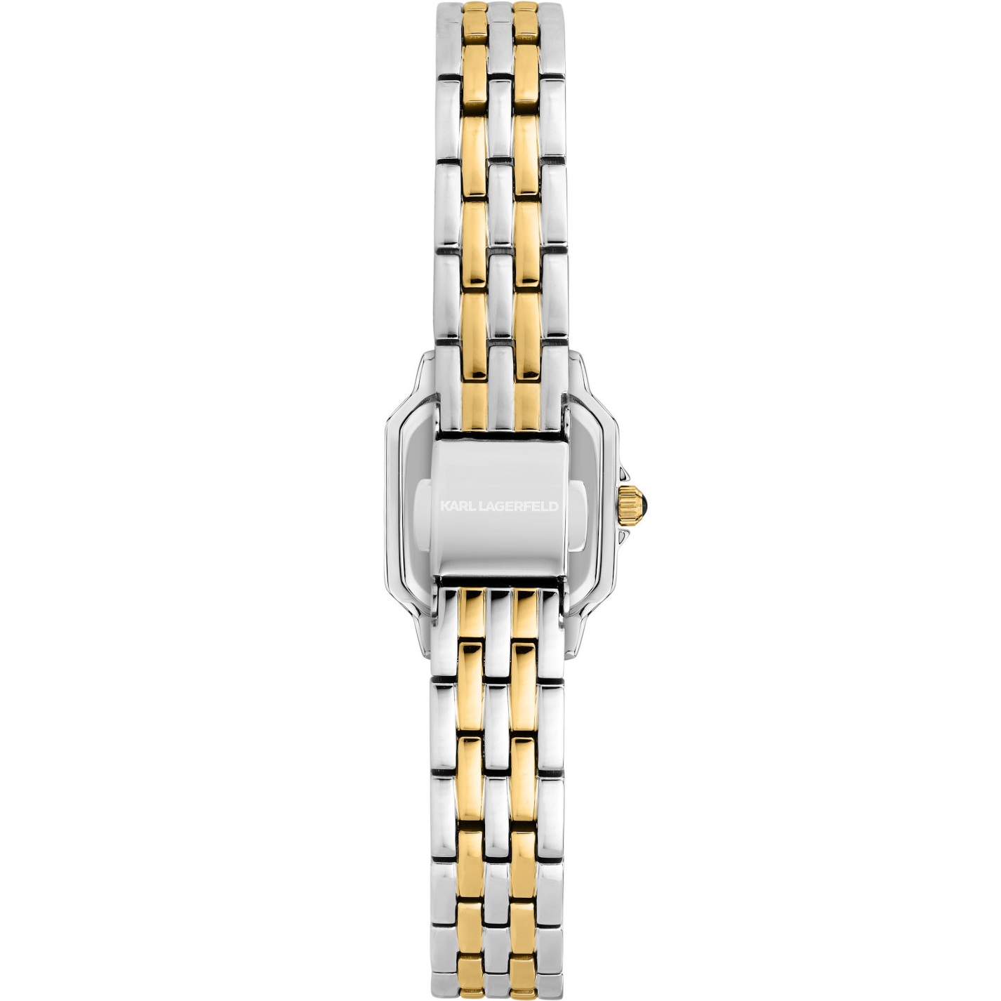KARL LAGERFELD Icon Mini White Dial 21x26mm Two-Tone Gold Stainless Steel Bracelet R0553111503 - 4